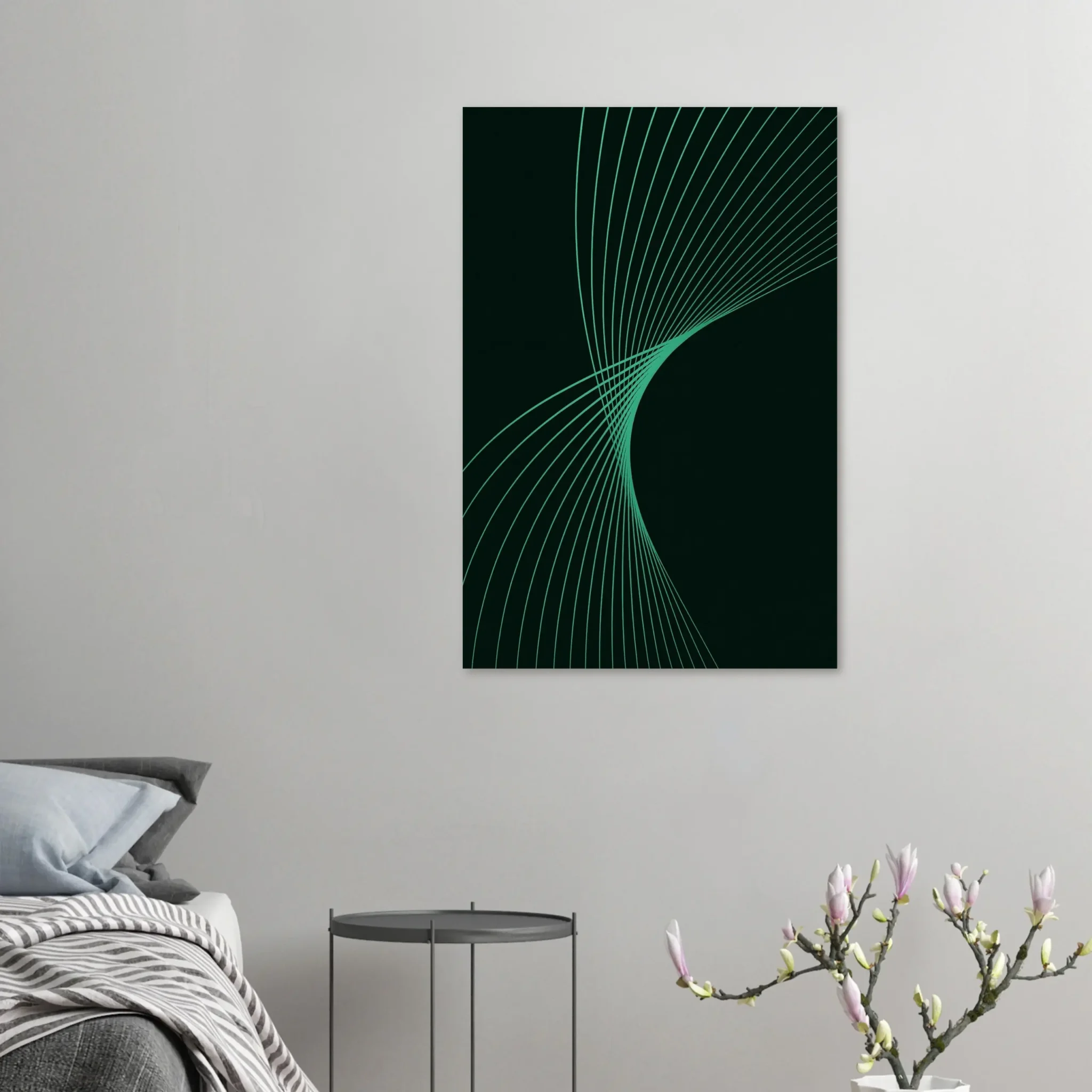 US Giclée Print Poster AQUAMARINE FLUX. Fine Art Wall Art with Archival Quality. Printed, packaged, and shipped in the US. Exclusive ColorVanta design.