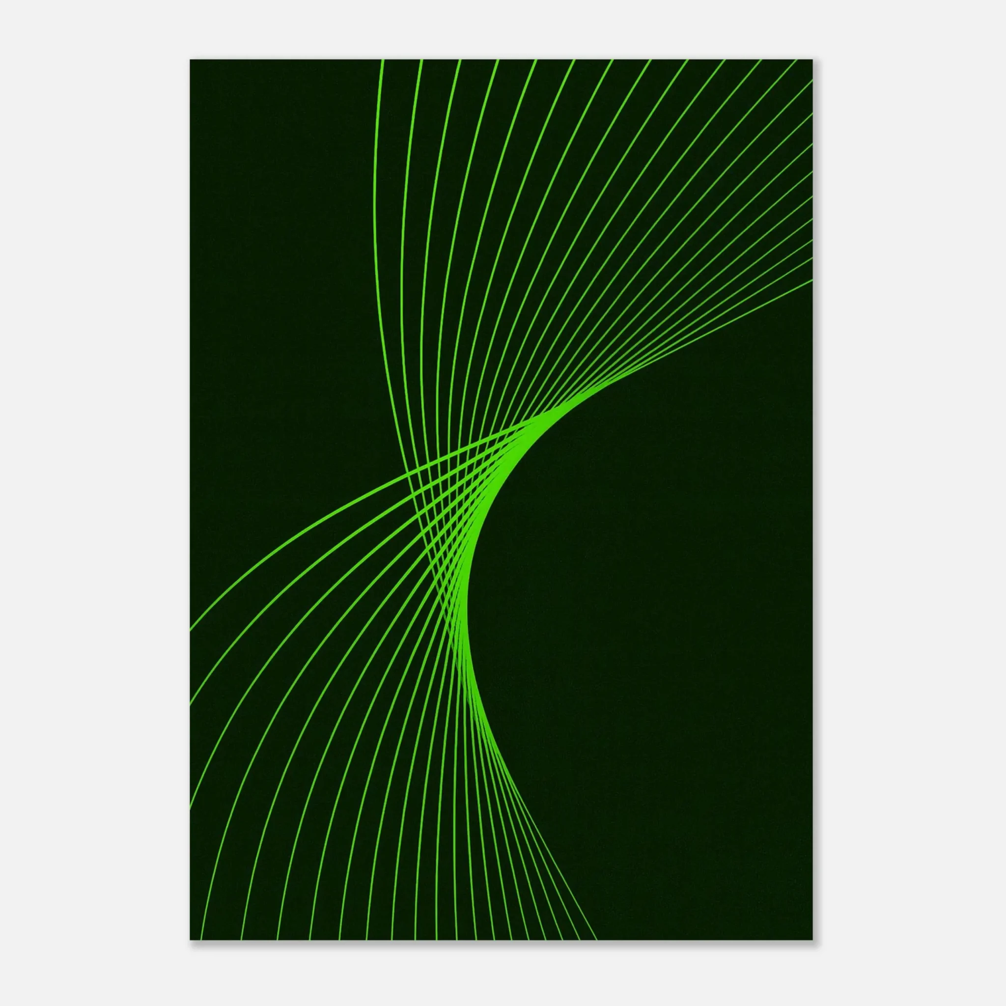 US Giclée Print Poster CHARTREUSE FLUX. Fine Art Wall Art with Archival Quality. Printed, packaged, and shipped in the US. Exclusive ColorVanta design.