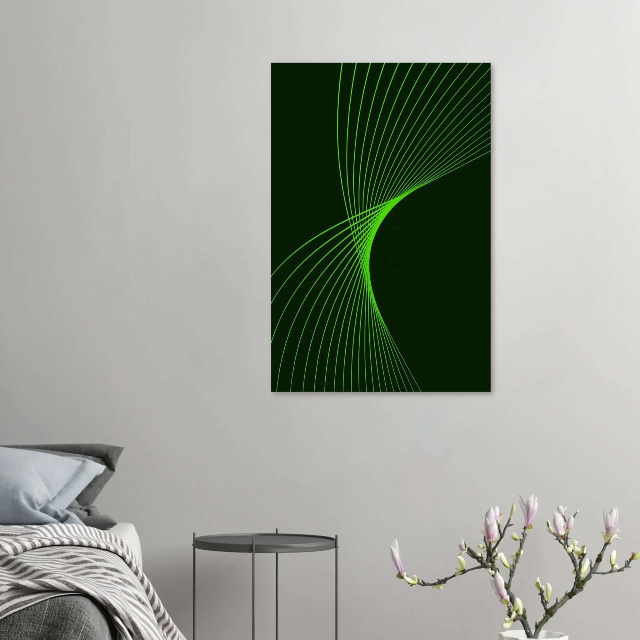 US Giclée Print Poster CHARTREUSE FLUX. Fine Art Wall Art with Archival Quality. Printed, packaged, and shipped in the US. Exclusive ColorVanta design.