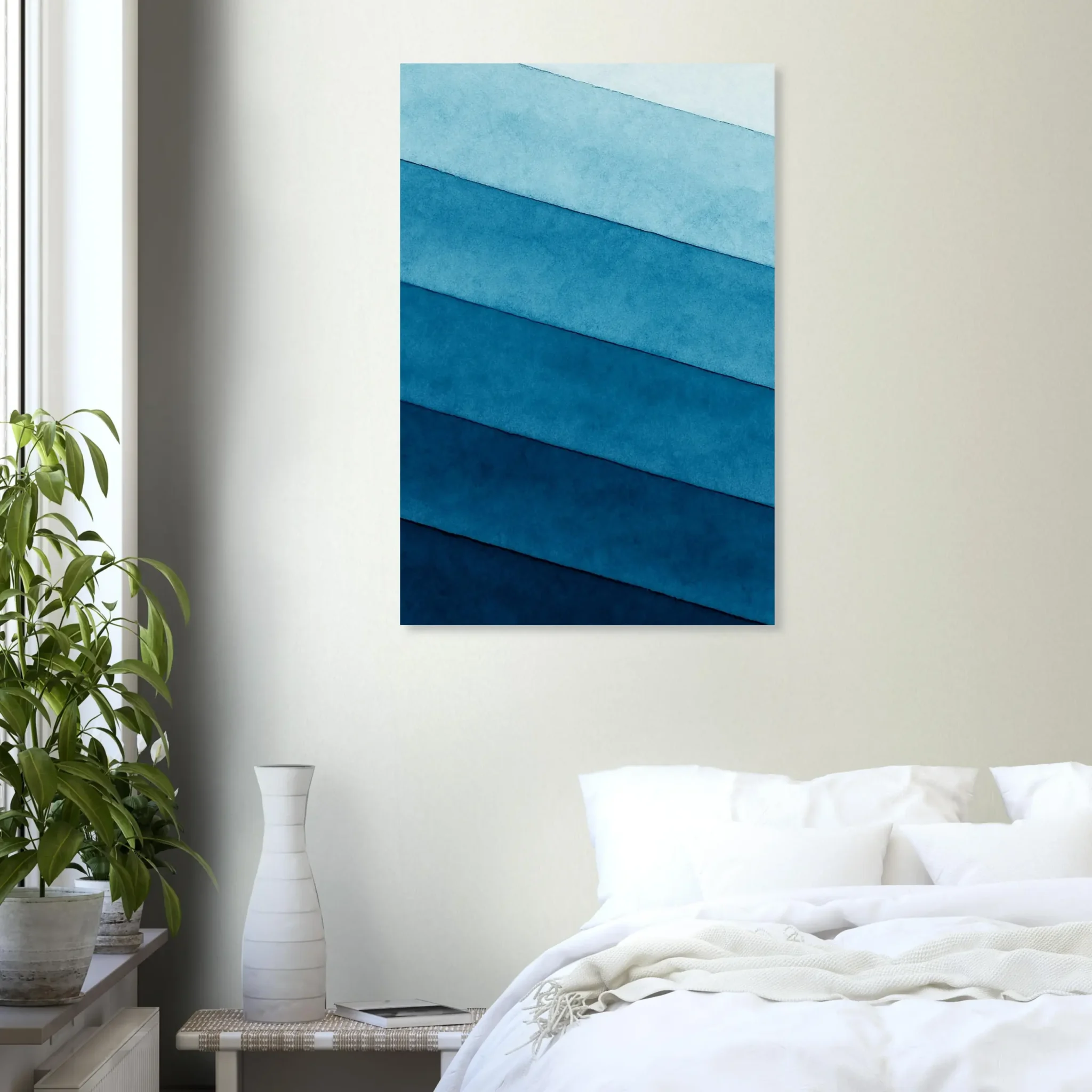 US Giclée Print Poster CIRCADIAN BLUE. Fine Art Wall Art with Archival Quality. Printed, packaged, and shipped in the US. Exclusive ColorVanta design.