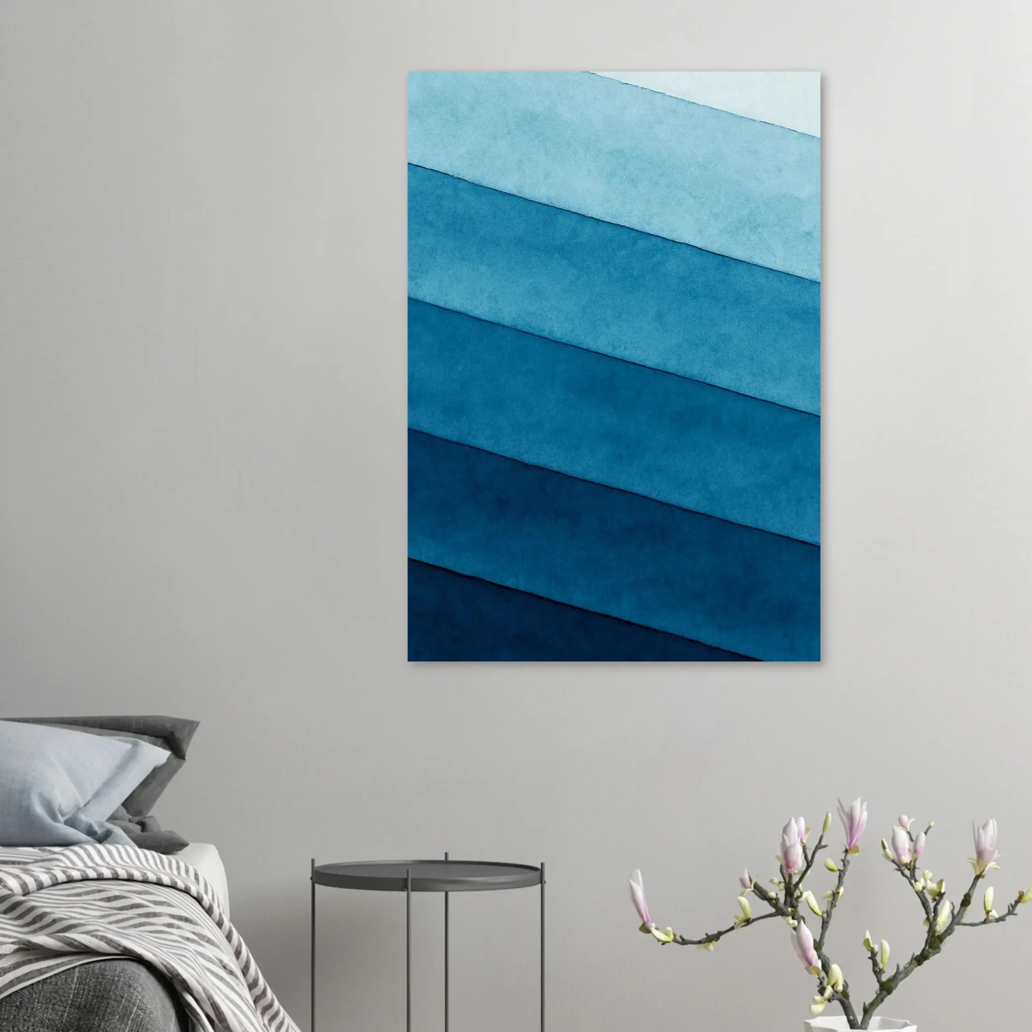 US Giclée Print Poster CIRCADIAN BLUE. Fine Art Wall Art with Archival Quality. Printed, packaged, and shipped in the US. Exclusive ColorVanta design.