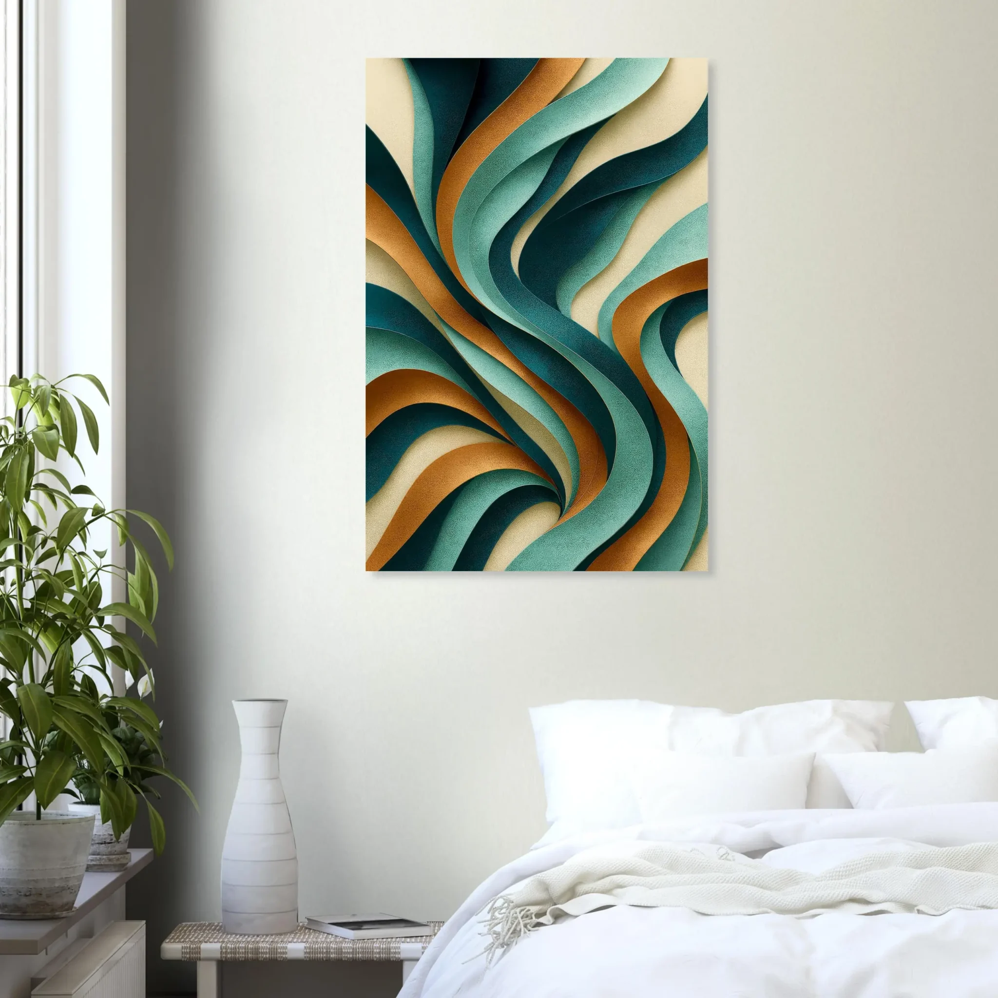 US Giclée Print Poster COPPER TIDE. Fine Art Wall Art with Archival Quality. Printed, packaged, and shipped in the US. Exclusive ColorVanta design.