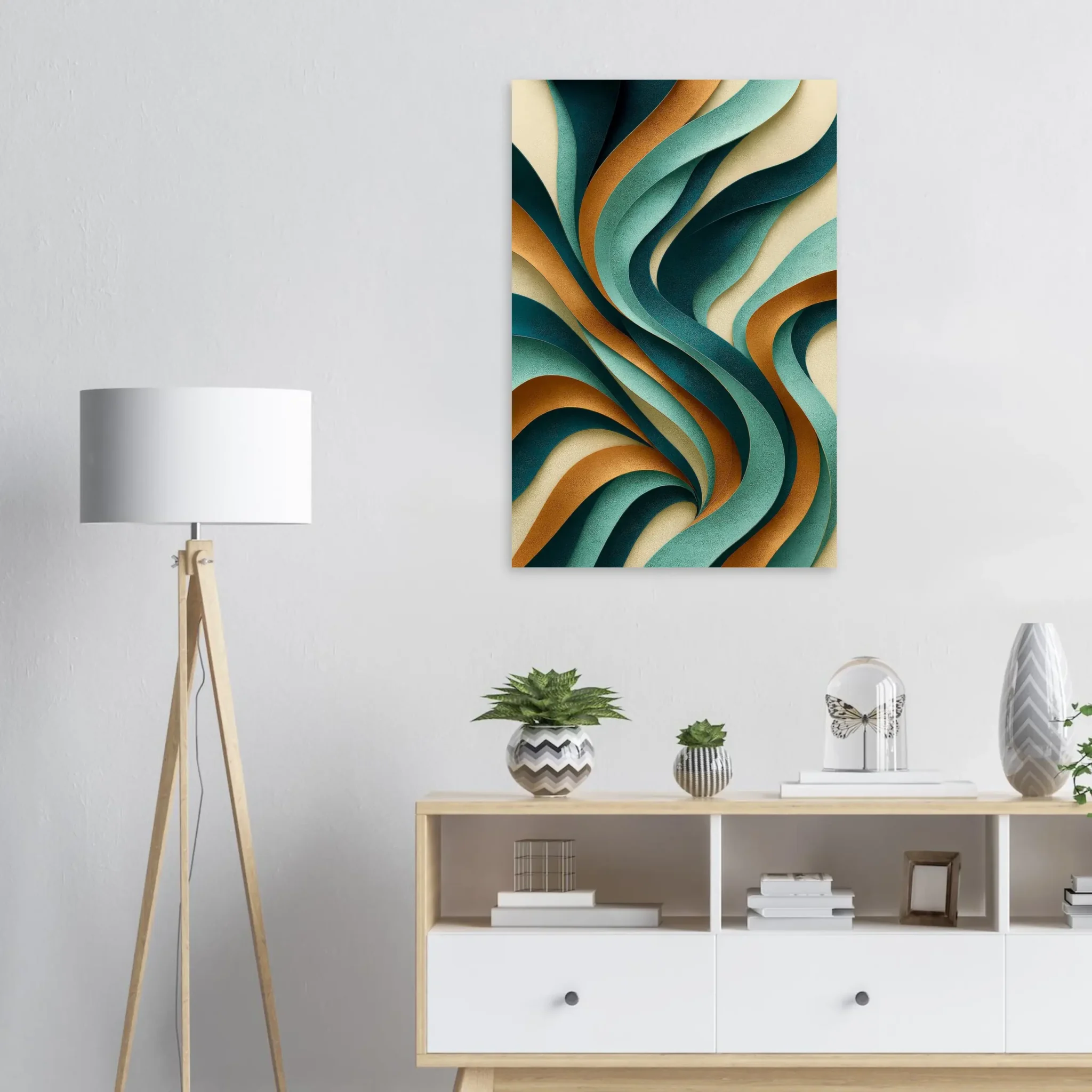 US Giclée Print Poster COPPER TIDE. Fine Art Wall Art with Archival Quality. Printed, packaged, and shipped in the US. Exclusive ColorVanta design.