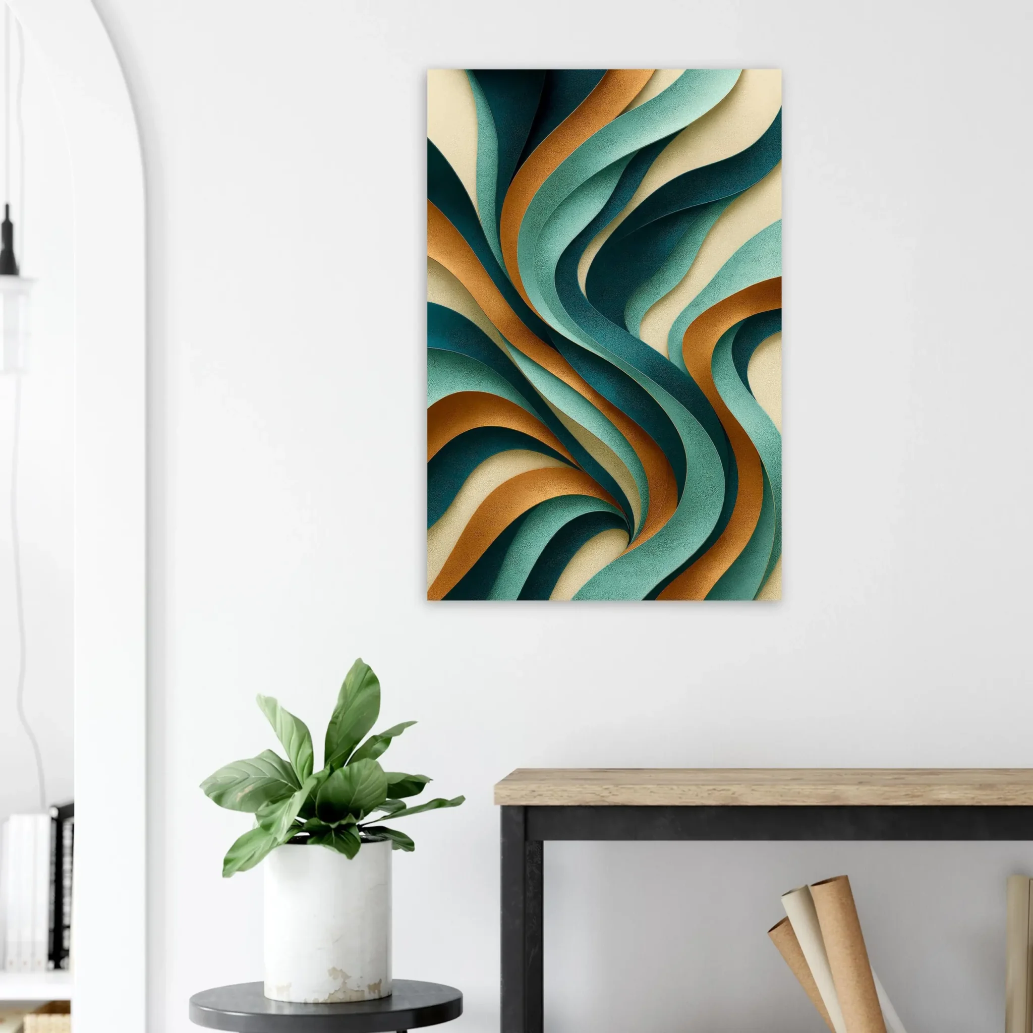 US Giclée Print Poster COPPER TIDE. Fine Art Wall Art with Archival Quality. Printed, packaged, and shipped in the US. Exclusive ColorVanta design.