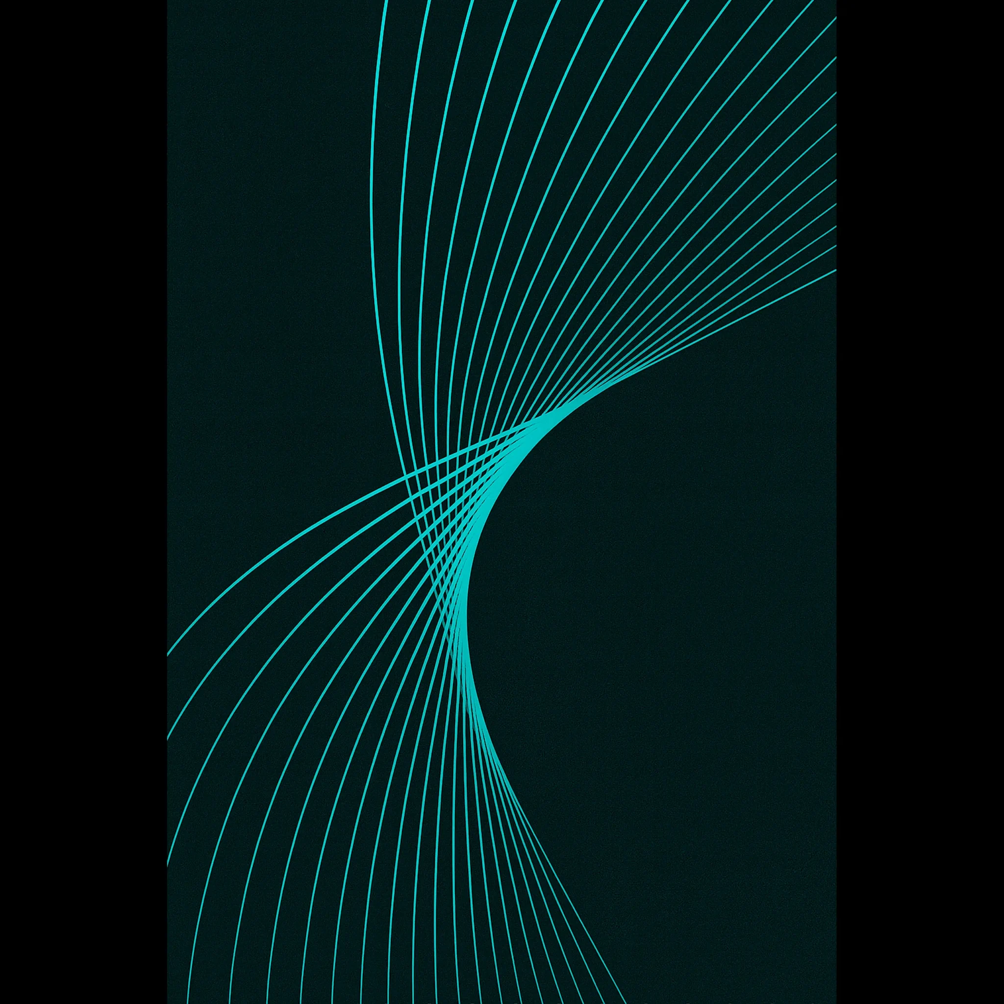 US Giclée Print Poster CYAN FLUX. Fine Art Wall Art with Archival Quality. Printed, packaged, and shipped in the US. Exclusive ColorVanta design.