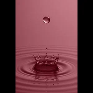 US Giclée Print Poster DROP OF LIGHT PINK. Fine Art Wall Art with Archival Quality. Printed, packaged, and shipped in the US. Exclusive ColorVanta design.