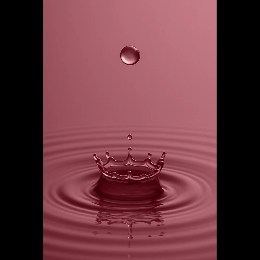 US Giclée Print Poster DROP OF LIGHT PINK. Fine Art Wall Art with Archival Quality. Printed, packaged, and shipped in the US. Exclusive ColorVanta design.