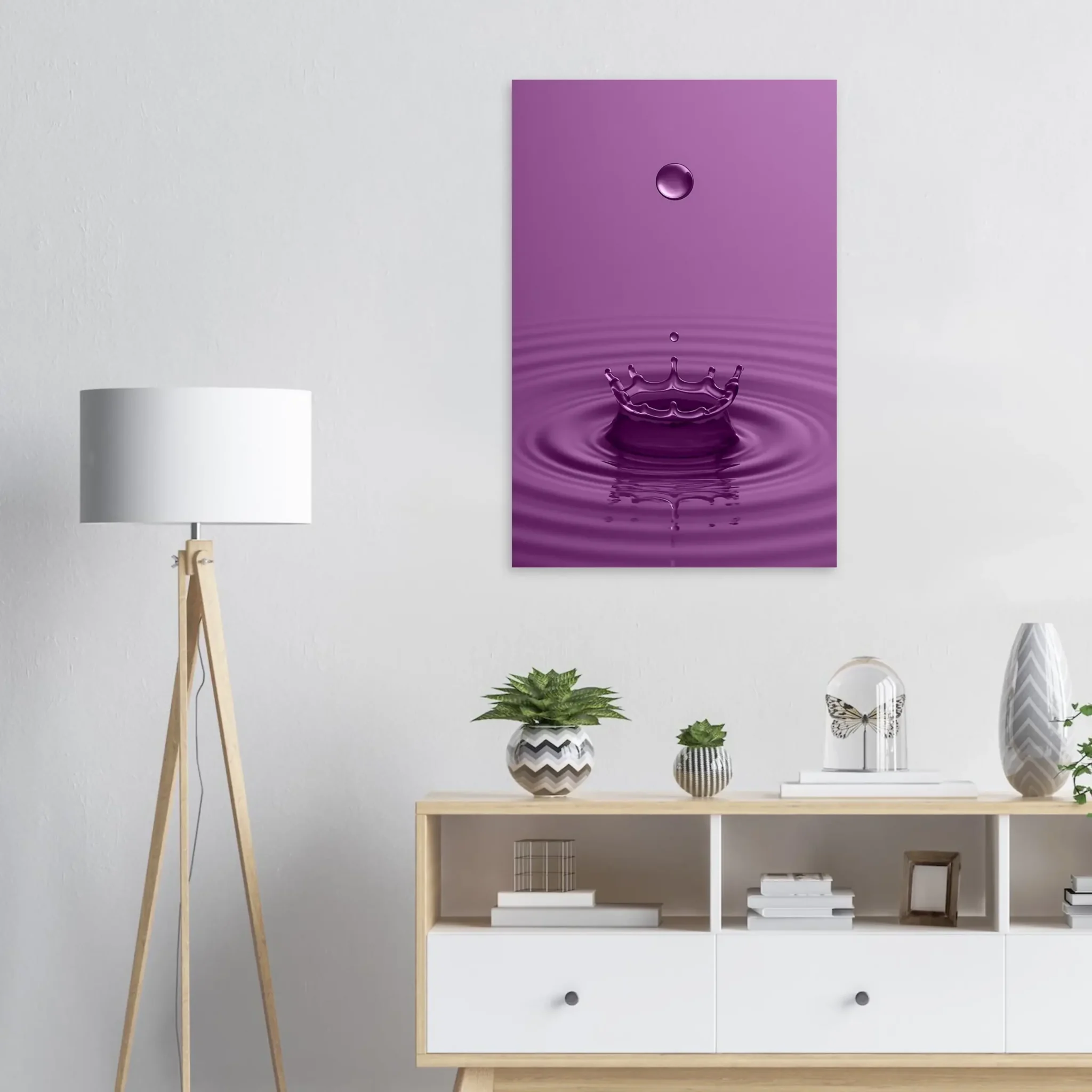 US Giclée Print Poster DROP OF PLUM. Fine Art Wall Art with Archival Quality. Printed, packaged, and shipped in the US. Exclusive ColorVanta design.