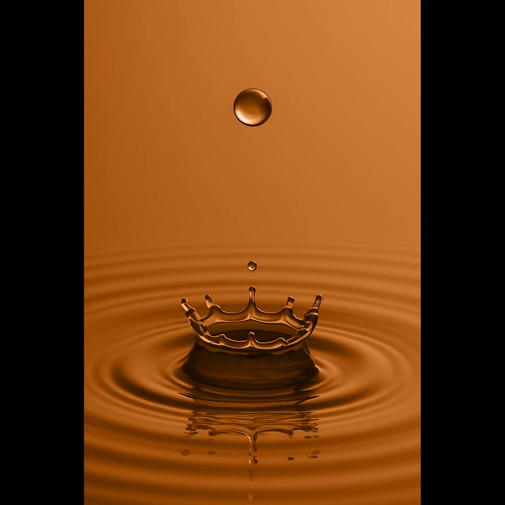 US Giclée Print Poster DROP OF SANDY BROWN. Fine Art Wall Art with Archival Quality. Printed, packaged, and shipped in the US. Exclusive ColorVanta design.