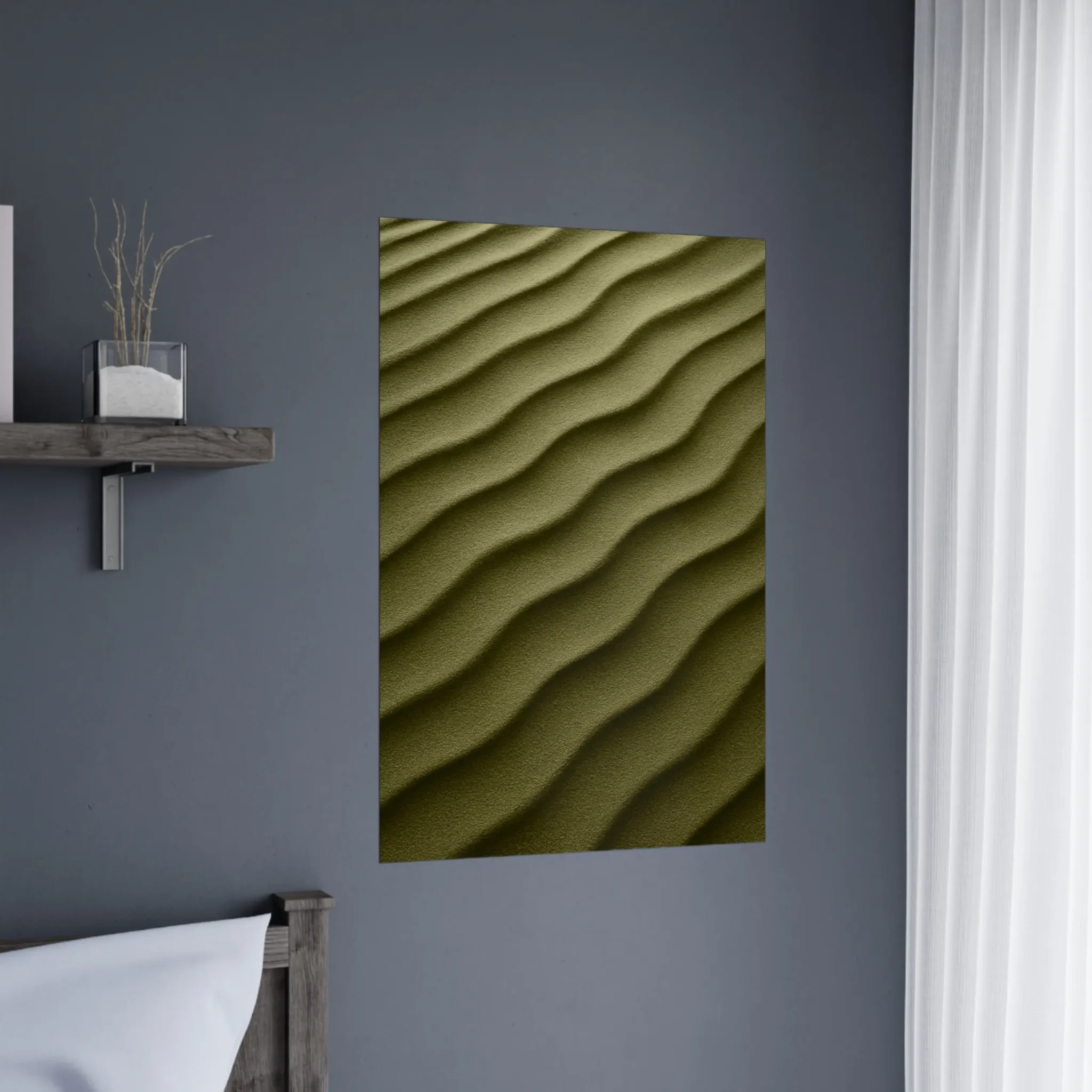 US Giclée Print Poster DUNE OF LEMON CHIFFON. Fine Art Wall Art with Archival Quality. Printed, packaged, and shipped in the US. Exclusive ColorVanta design.