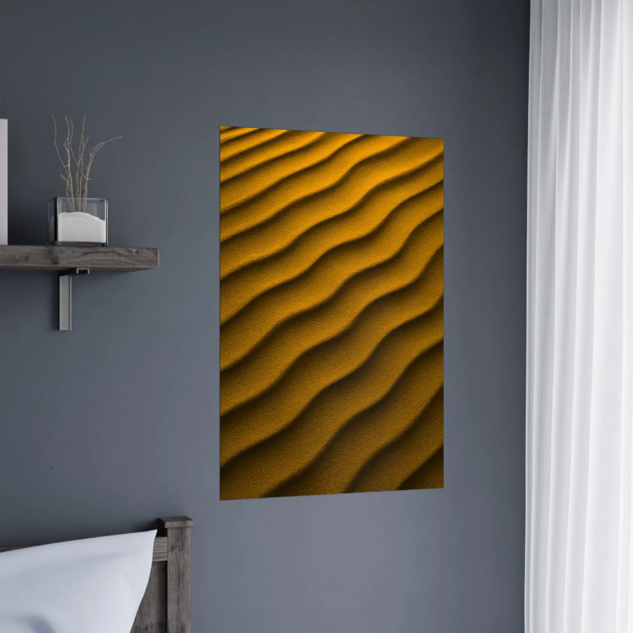 US Giclée Print Poster DUNE OF ORANGE. Fine Art Wall Art with Archival Quality. Printed, packaged, and shipped in the US. Exclusive ColorVanta design.