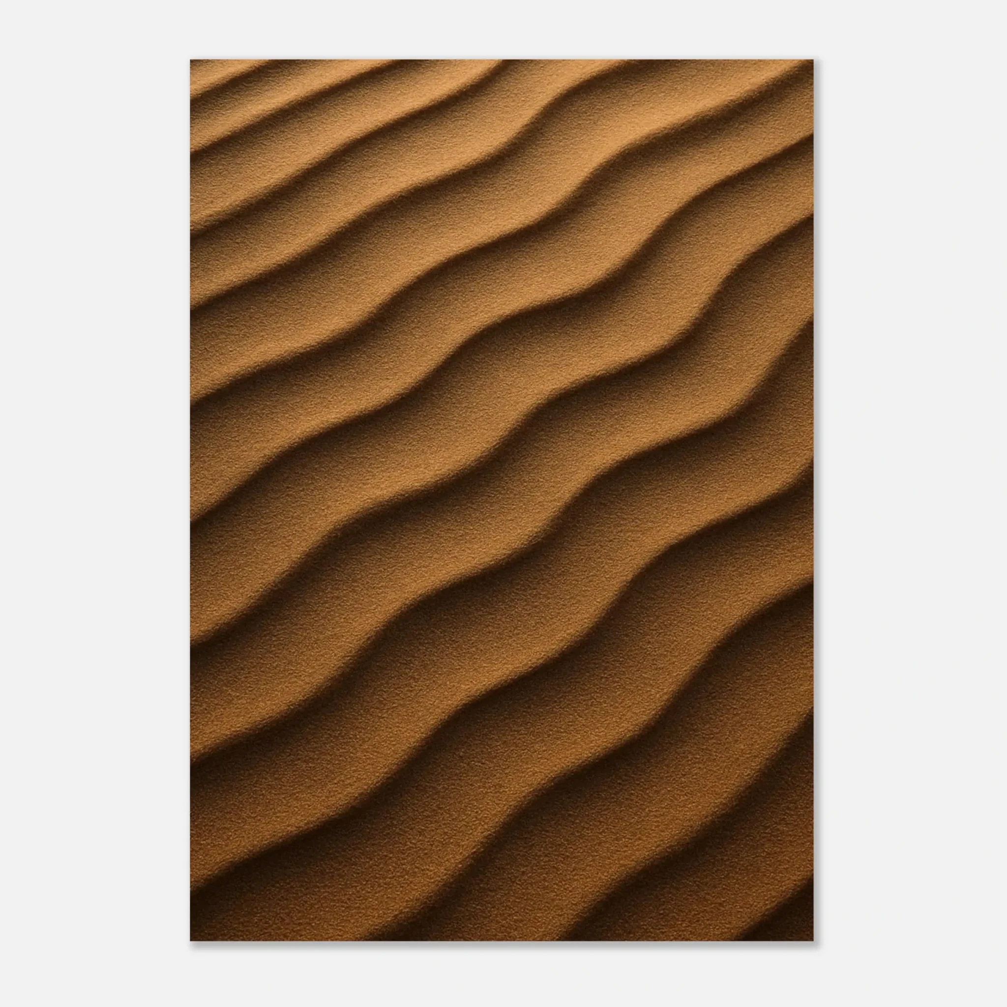 US Giclée Print Poster DUNE OF SANDY BROWN. Fine Art Wall Art with Archival Quality. Printed, packaged, and shipped in the US. Exclusive ColorVanta design.
