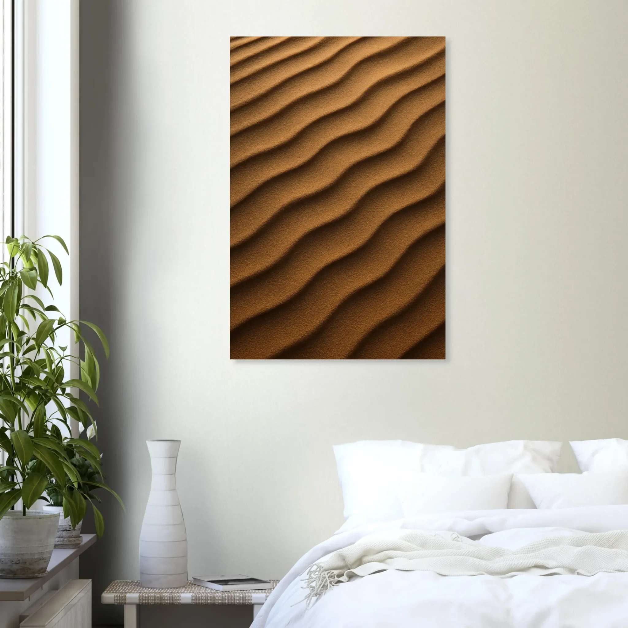 US Giclée Print Poster DUNE OF SANDY BROWN. Fine Art Wall Art with Archival Quality. Printed, packaged, and shipped in the US. Exclusive ColorVanta design.