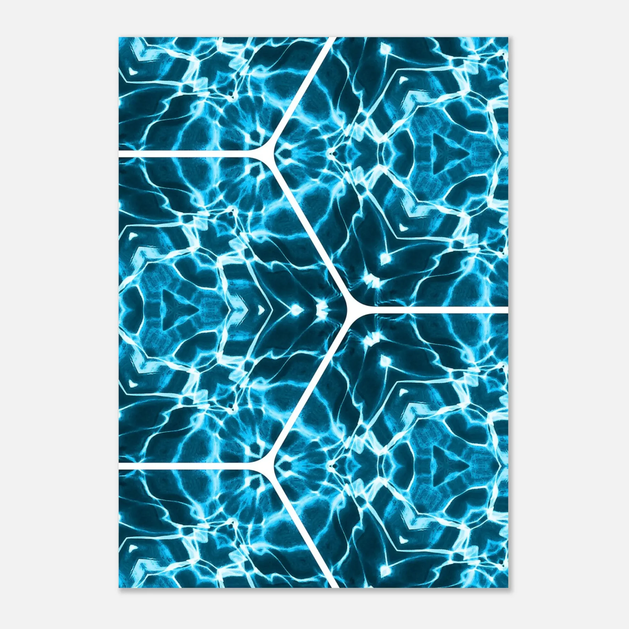 US Giclée Print Poster ELECTRIC TIDE. Fine Art Wall Art with Archival Quality. Printed, packaged, and shipped in the US. Exclusive ColorVanta design.