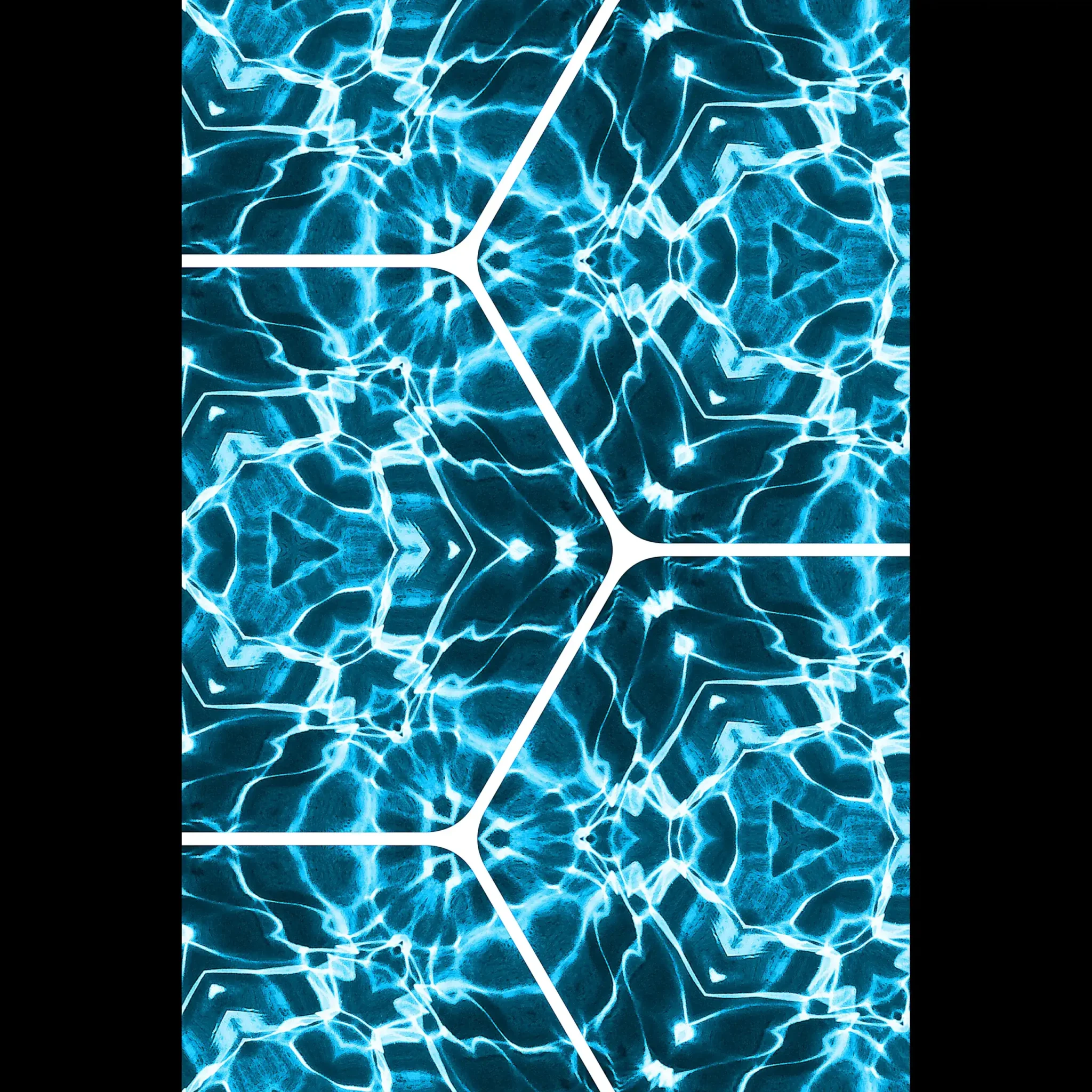 US Giclée Print Poster ELECTRIC TIDE. Fine Art Wall Art with Archival Quality. Printed, packaged, and shipped in the US. Exclusive ColorVanta design.