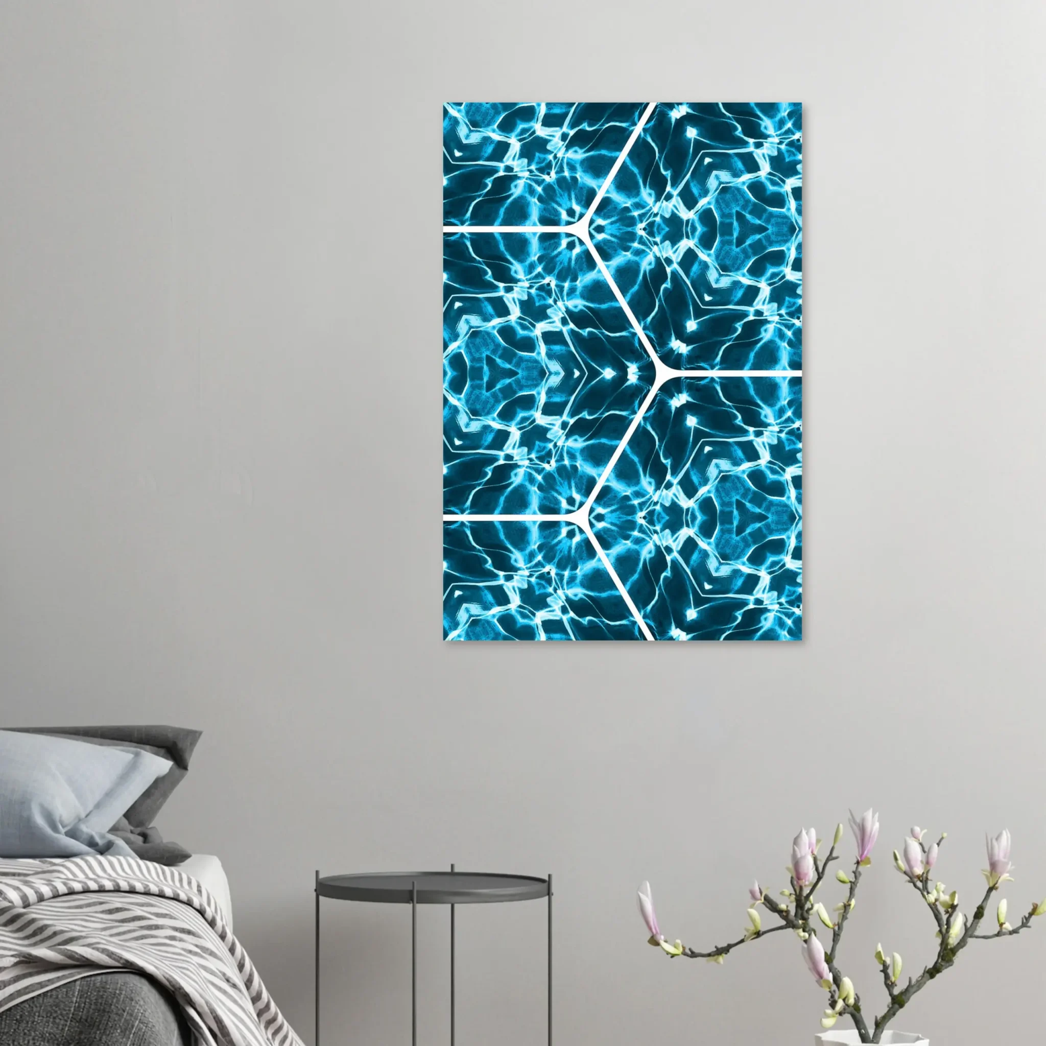 US Giclée Print Poster ELECTRIC TIDE. Fine Art Wall Art with Archival Quality. Printed, packaged, and shipped in the US. Exclusive ColorVanta design.