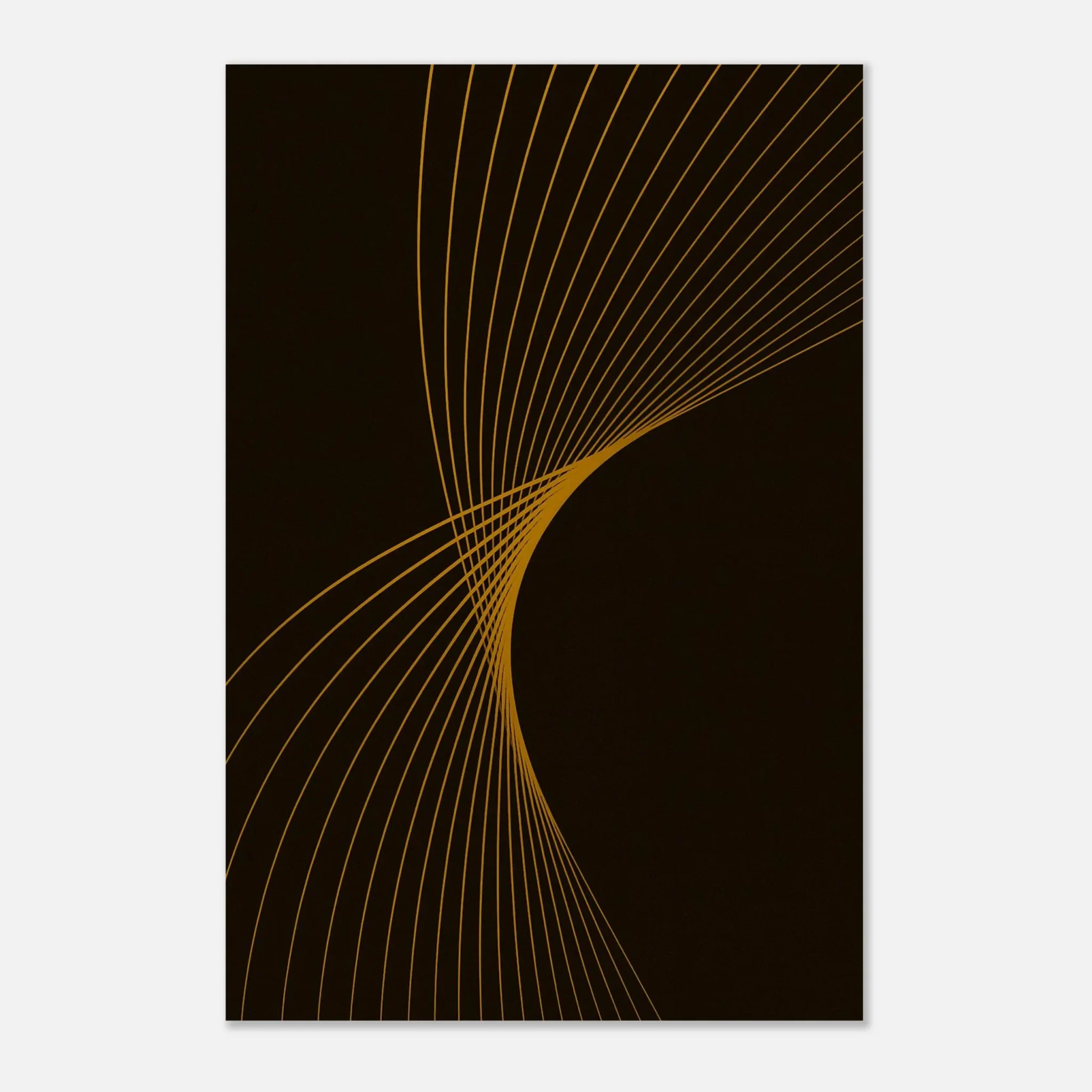 US Giclée Print Poster GOLDENROD FLUX. Fine Art Wall Art with Archival Quality. Printed, packaged, and shipped in the US. Exclusive ColorVanta design.