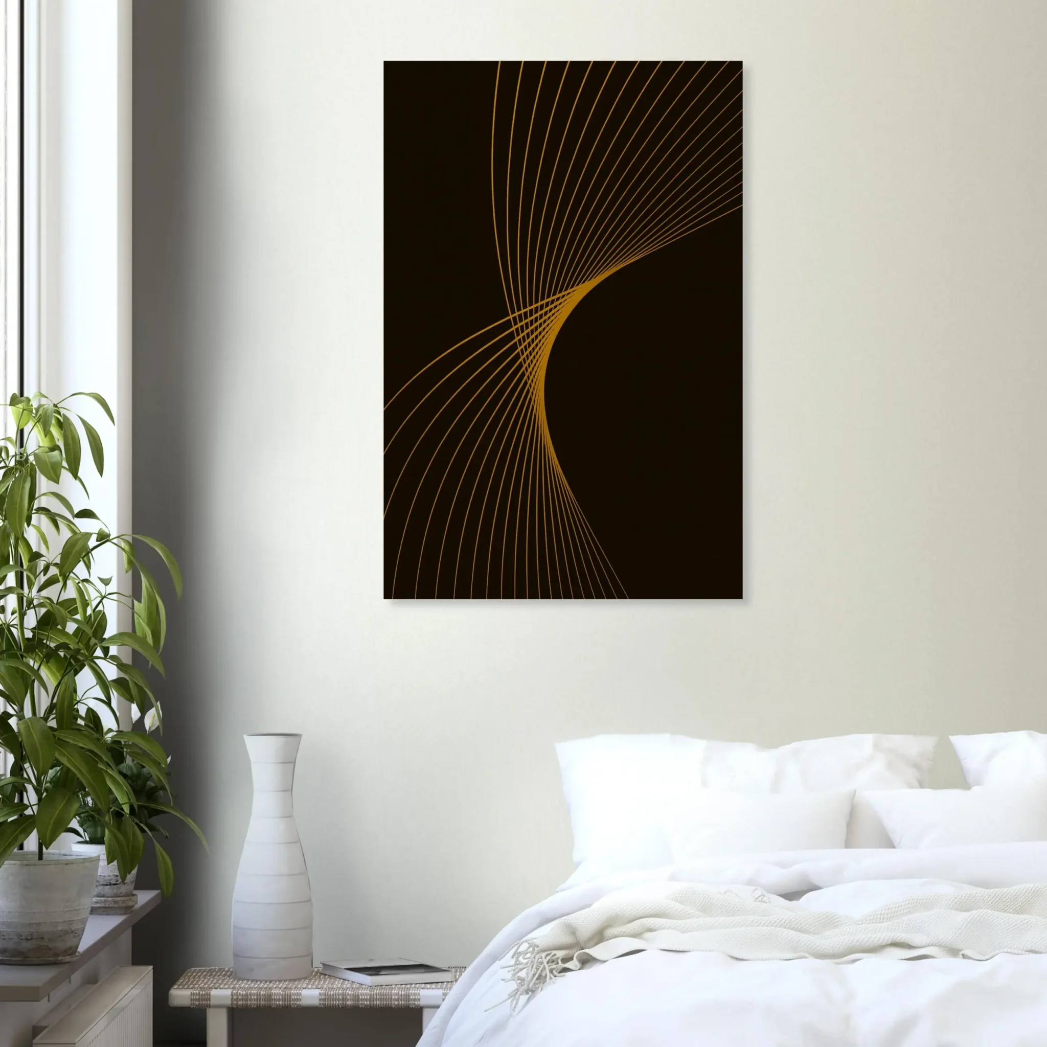 US Giclée Print Poster GOLDENROD FLUX. Fine Art Wall Art with Archival Quality. Printed, packaged, and shipped in the US. Exclusive ColorVanta design.