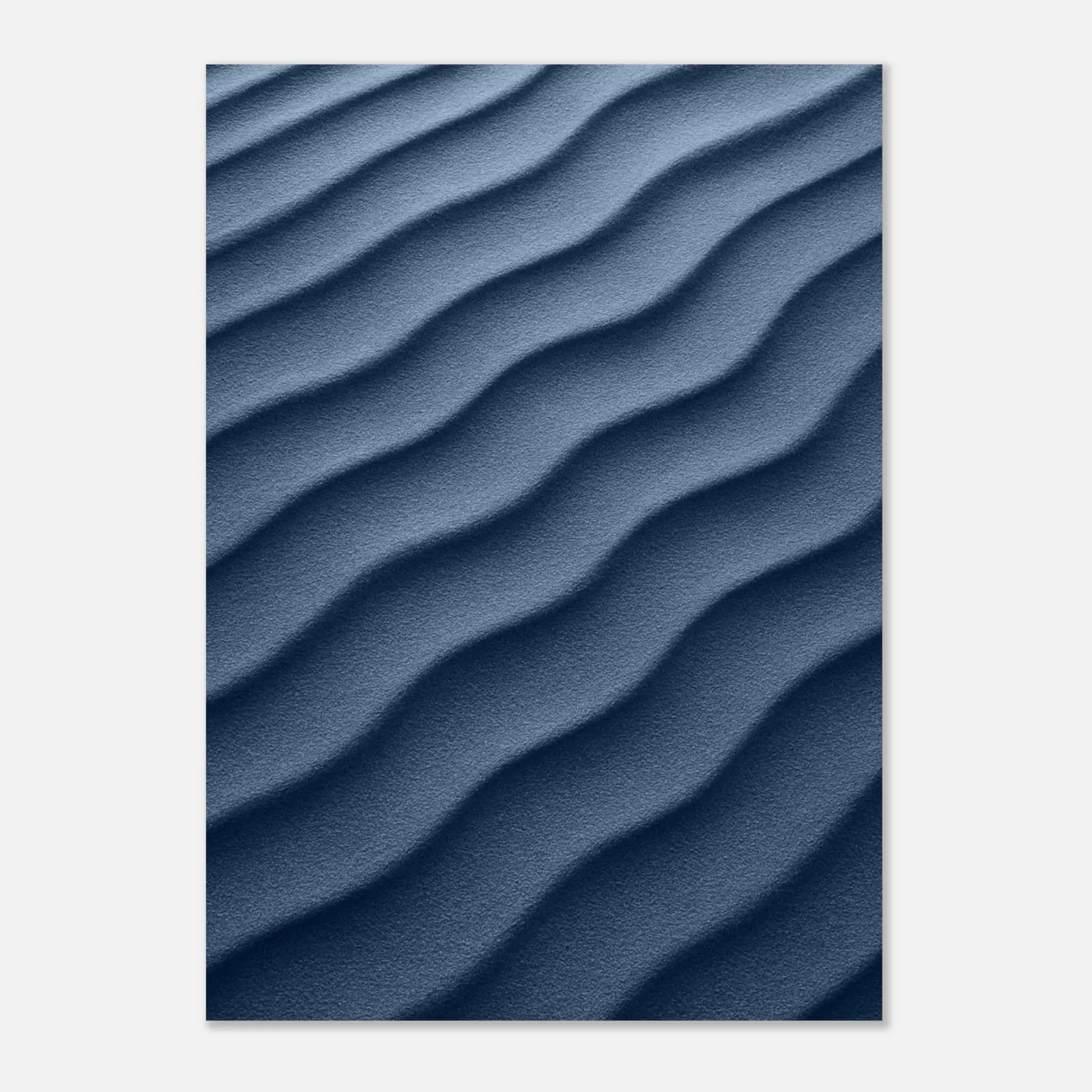 US Giclée Print Poster DUNE OF LIGHT STEEL BLUE. Fine Art Wall Art with Archival Quality. Printed, packaged, and shipped in the US. Exclusive ColorVanta design.