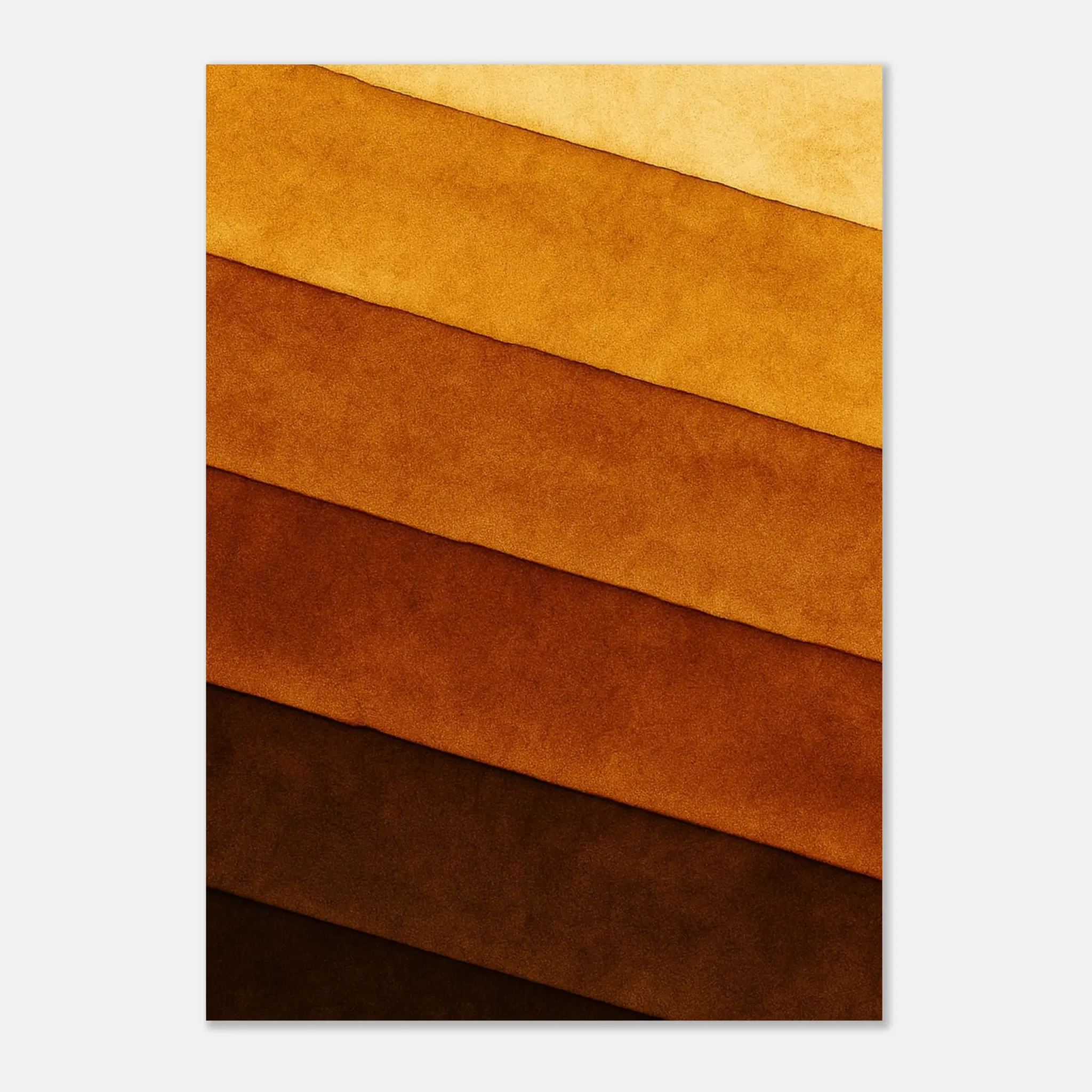 US Giclée Print Poster OCHRE DEPTHS. Fine Art Wall Art with Archival Quality. Printed, packaged, and shipped in the US. Exclusive ColorVanta design.