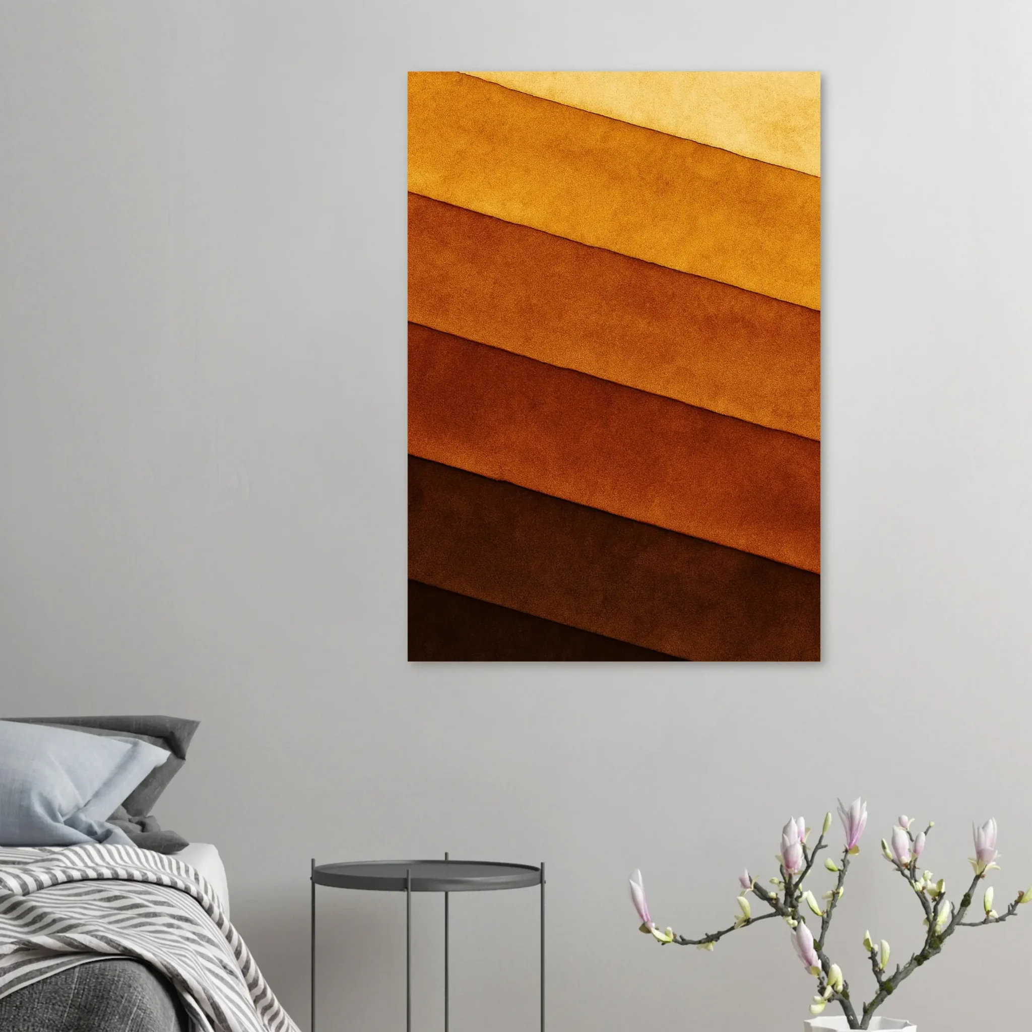 US Giclée Print Poster OCHRE DEPTHS. Fine Art Wall Art with Archival Quality. Printed, packaged, and shipped in the US. Exclusive ColorVanta design.