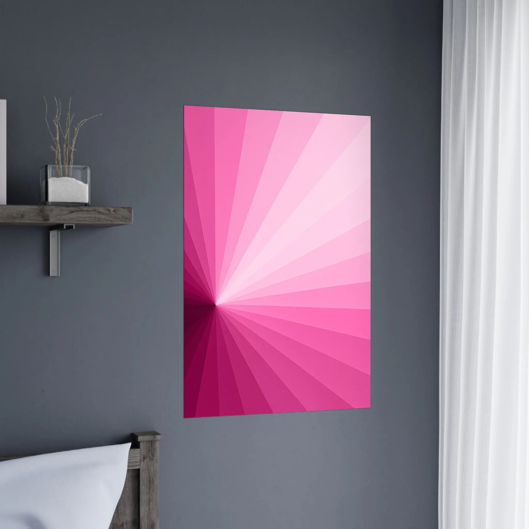 US Giclée Print Poster PINK VECTOR. Fine Art Wall Art with Archival Quality. Printed, packaged, and shipped in the US. Exclusive ColorVanta design.