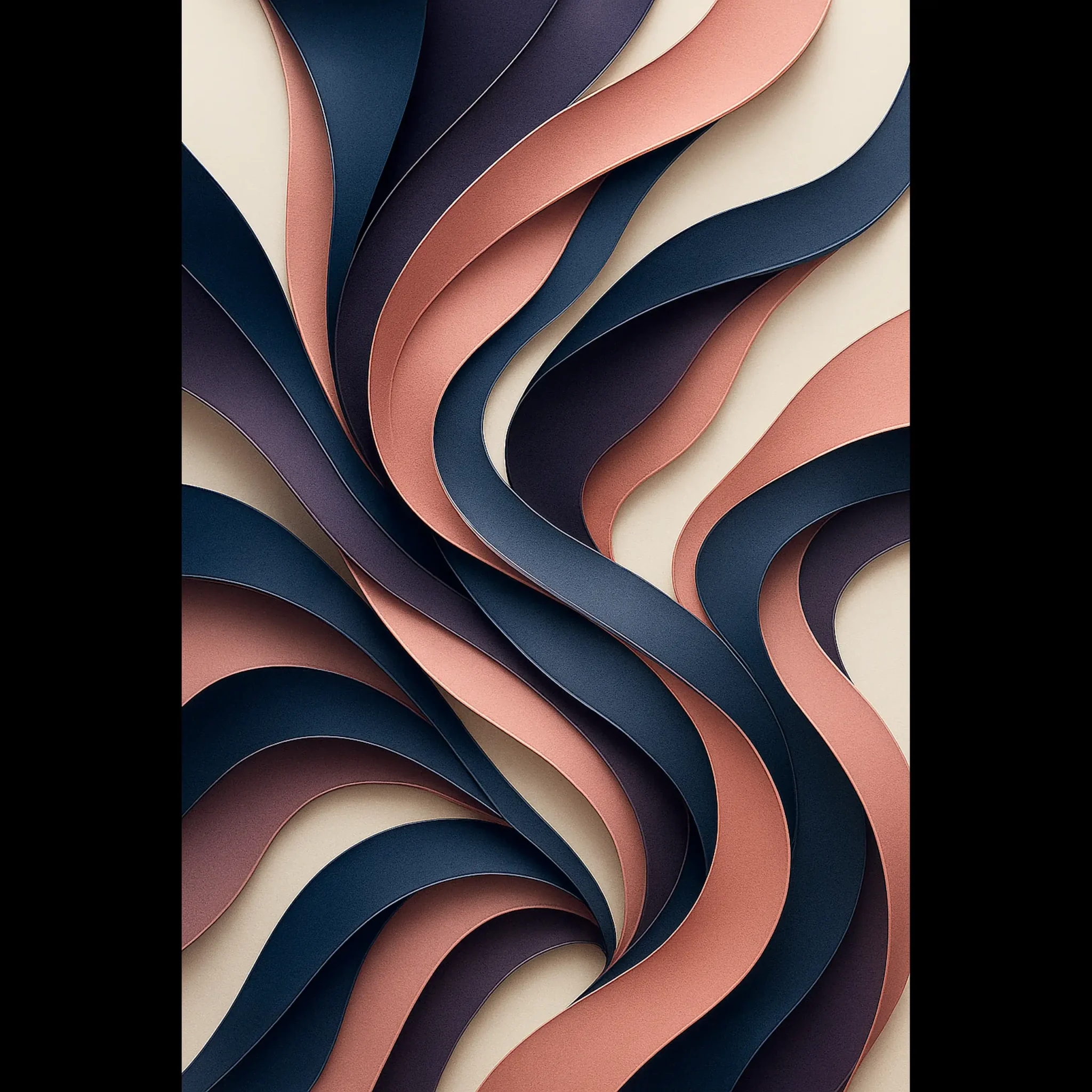 US Giclée Print Poster RIBBONS OF DUSK. Fine Art Wall Art with Archival Quality. Exclusive ColorVanta design.