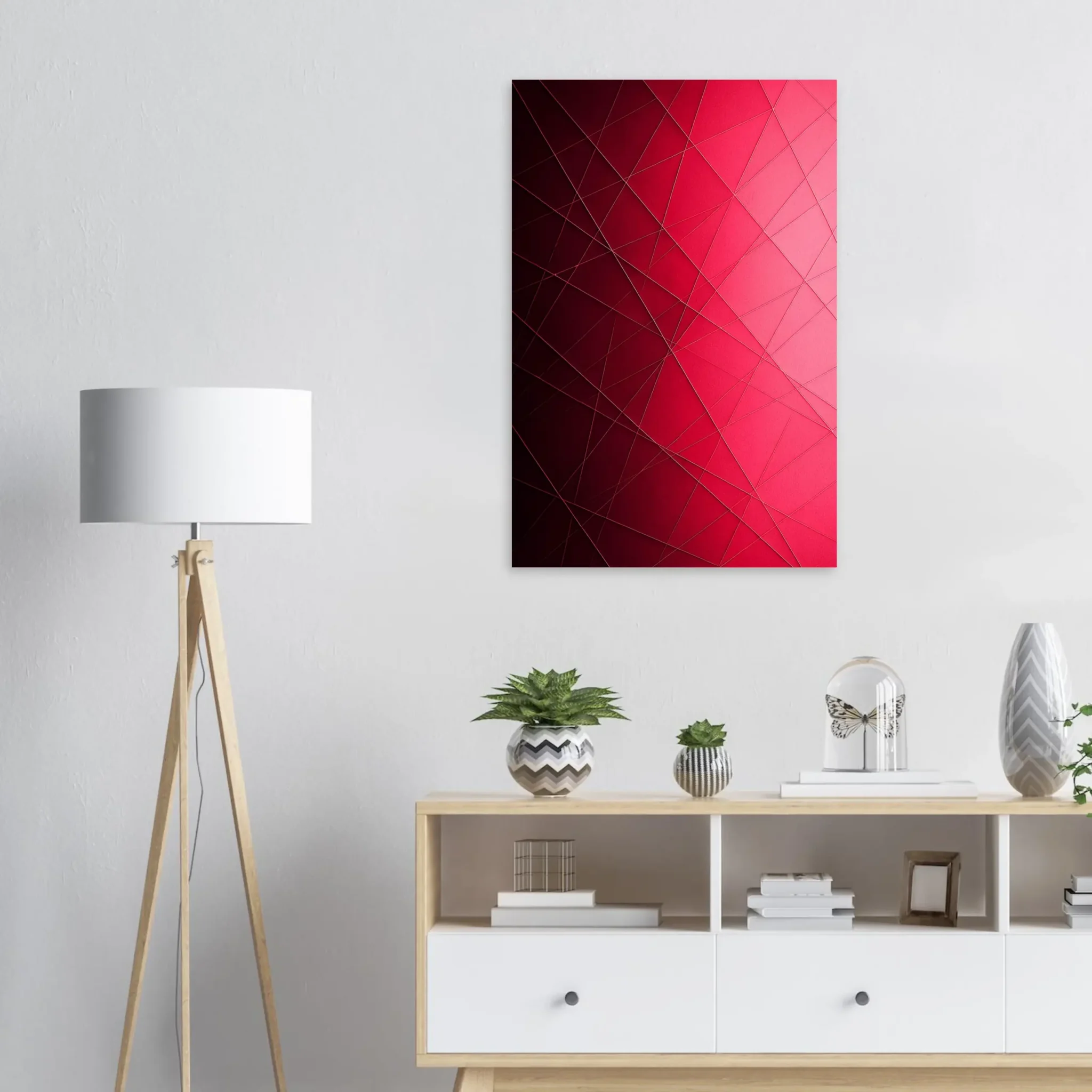 US Giclée Print Poster SPECTRAL RED. Fine Art Wall Art with Archival Quality. Printed, packaged, and shipped in the US. Exclusive ColorVanta design.