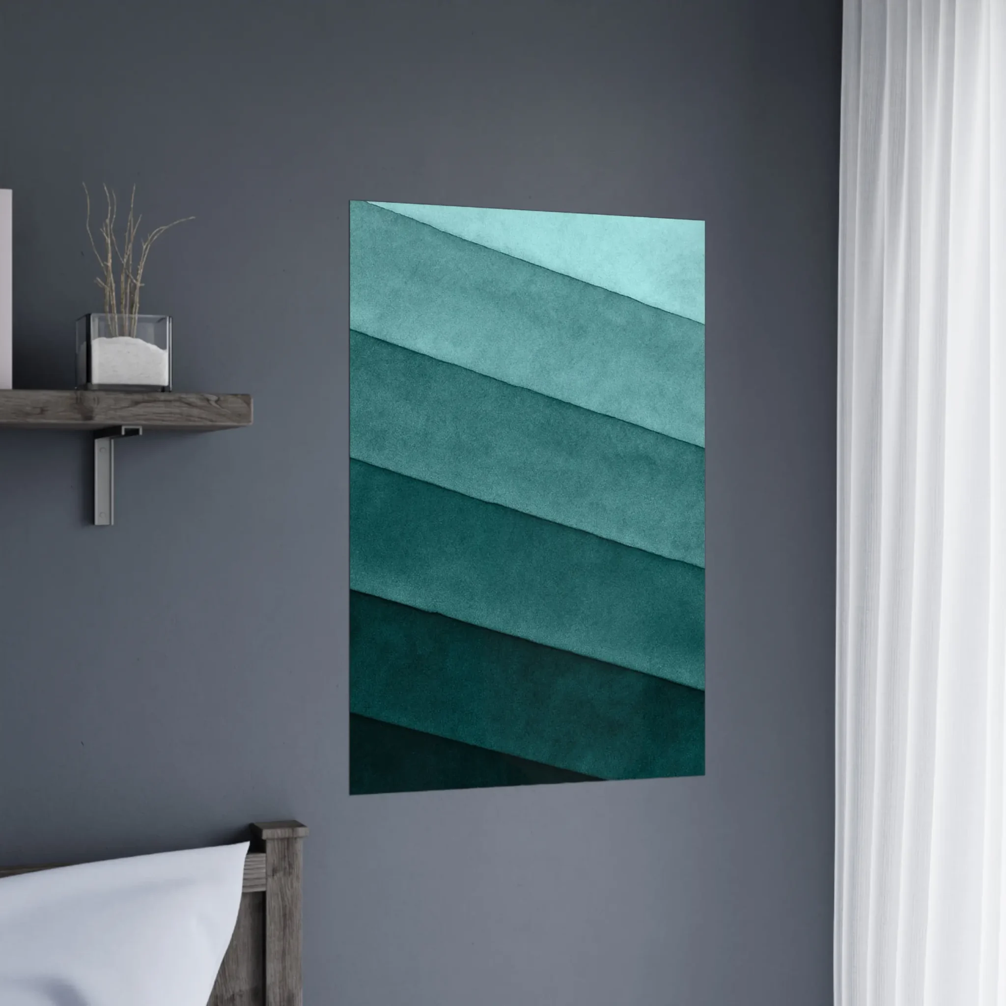 US Giclée Print Poster TIDAL CADENCE. Fine Art Wall Art with Archival Quality. Printed, packaged, and shipped within North America. Exclusive ColorVanta design.