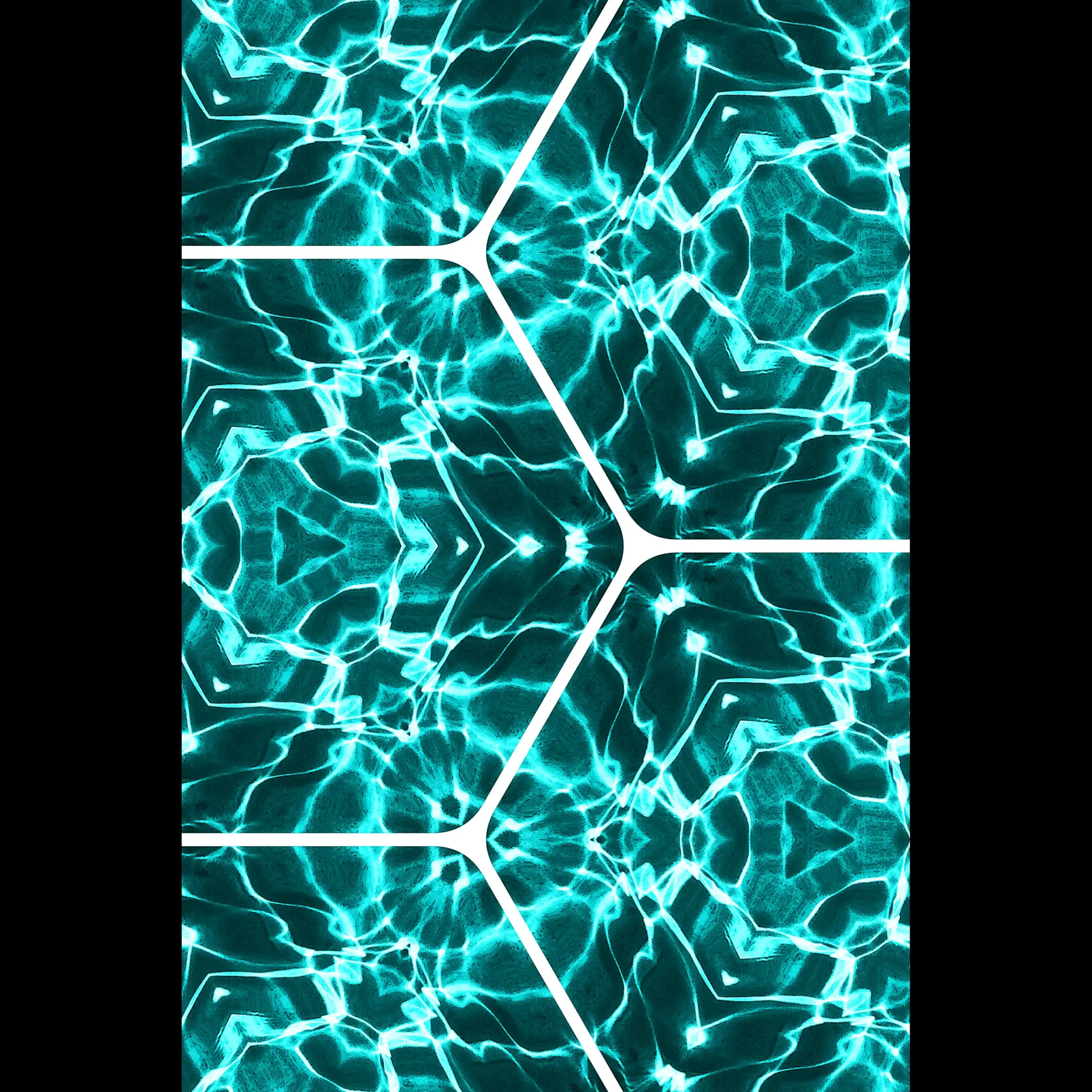 US Giclée Print Poster TURQUOISE GLEAM. Fine Art Wall Art with Archival Quality. Printed, packaged, and shipped in the US. Exclusive ColorVanta design.