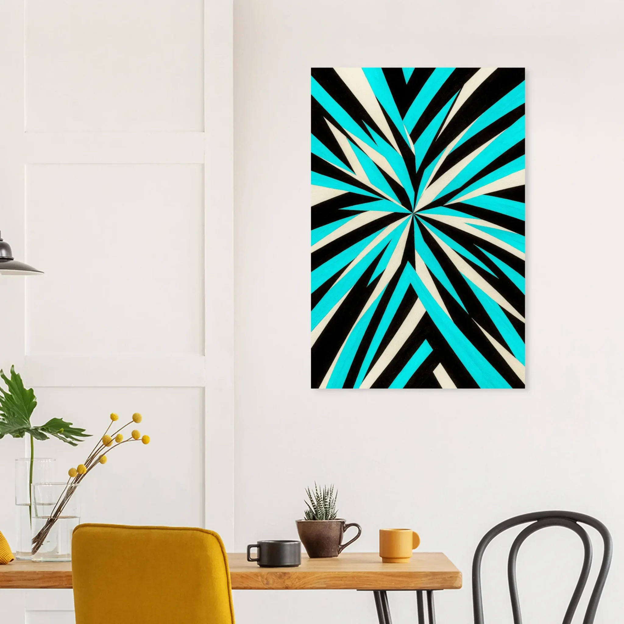 US Giclée Print Poster TURQUOISE PULSE. Fine Art Wall Art with Archival Quality. Exclusive ColorVanta design.