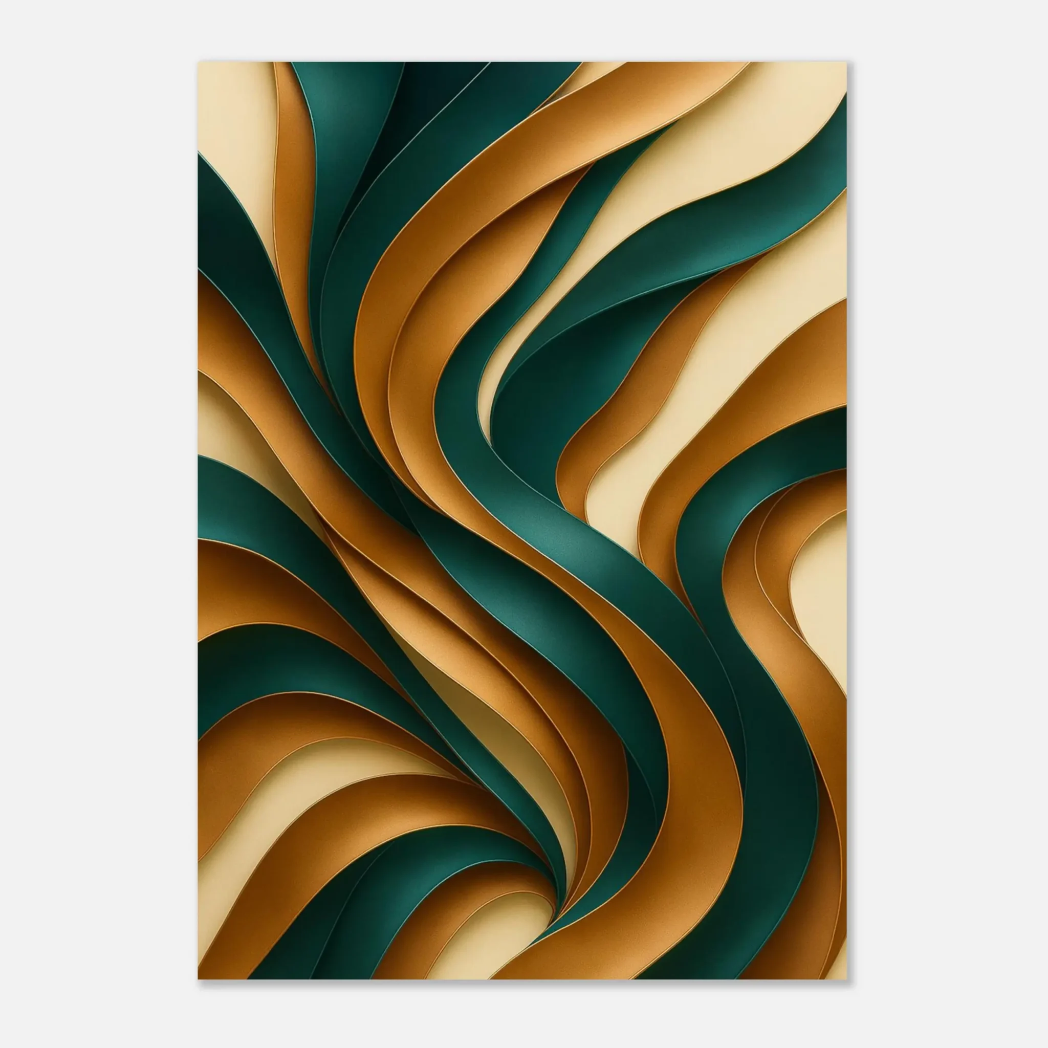 US Giclée Print Poster VERDANT CURRENT. Fine Art Wall Art with Archival Quality. Printed, packaged, and shipped in the US. Exclusive ColorVanta design.