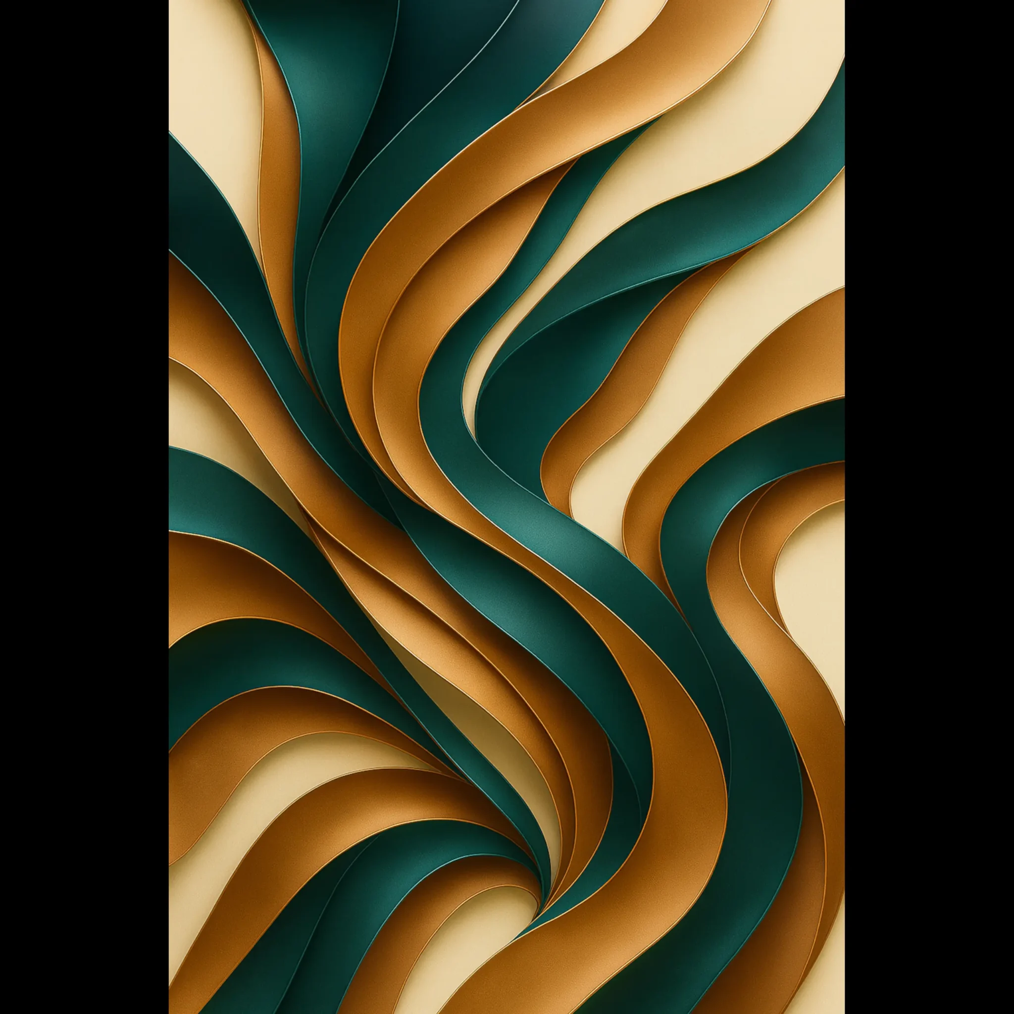 US Giclée Print Poster VERDANT CURRENT. Fine Art Wall Art with Archival Quality. Printed, packaged, and shipped in the US. Exclusive ColorVanta design.