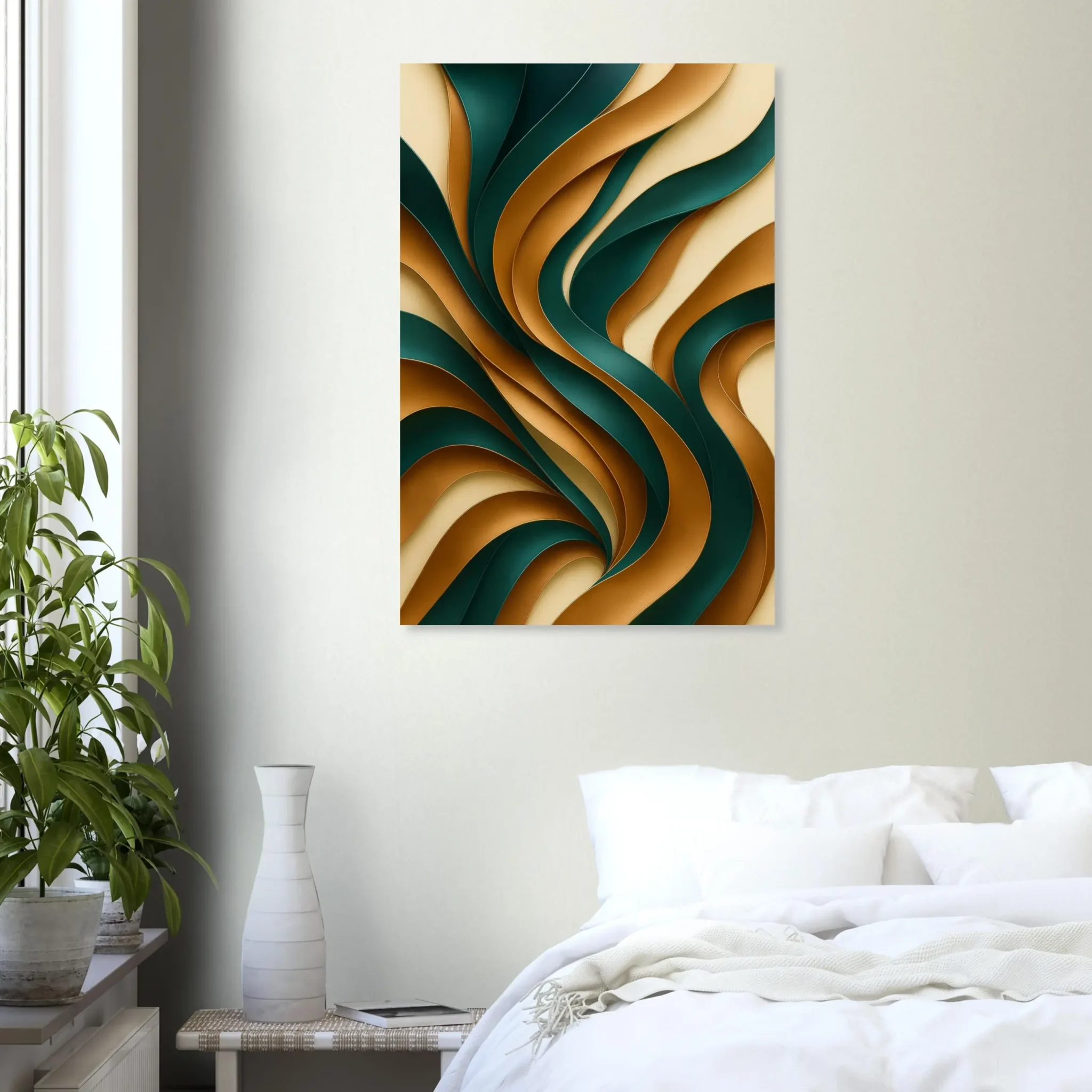 US Giclée Print Poster VERDANT CURRENT. Fine Art Wall Art with Archival Quality. Printed, packaged, and shipped in the US. Exclusive ColorVanta design.