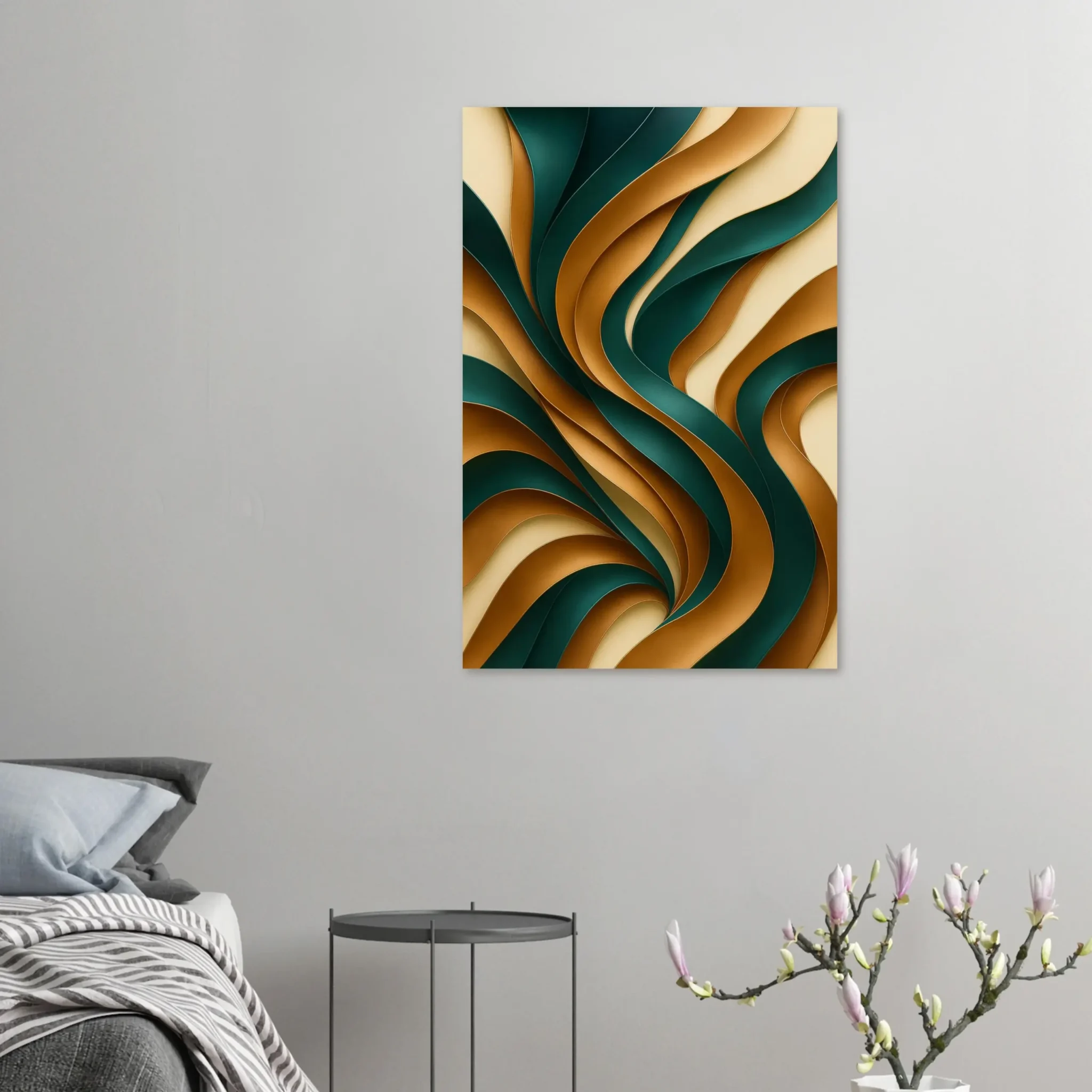 US Giclée Print Poster VERDANT CURRENT. Fine Art Wall Art with Archival Quality. Printed, packaged, and shipped in the US. Exclusive ColorVanta design.