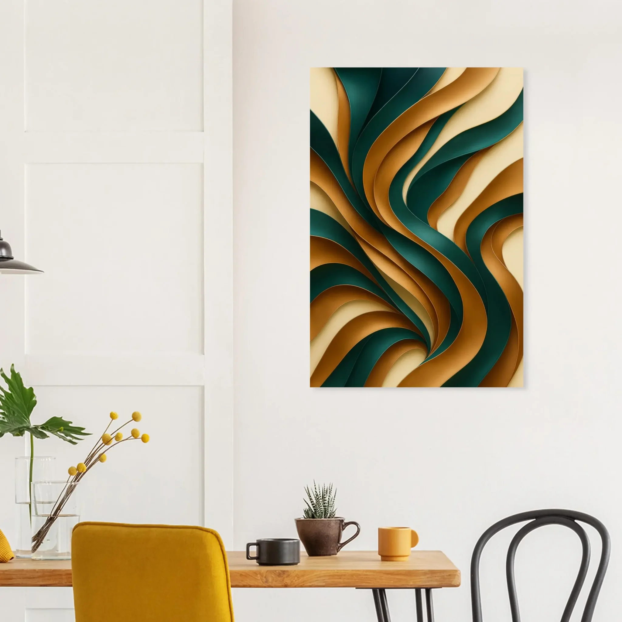 US Giclée Print Poster VERDANT CURRENT. Fine Art Wall Art with Archival Quality. Printed, packaged, and shipped in the US. Exclusive ColorVanta design.