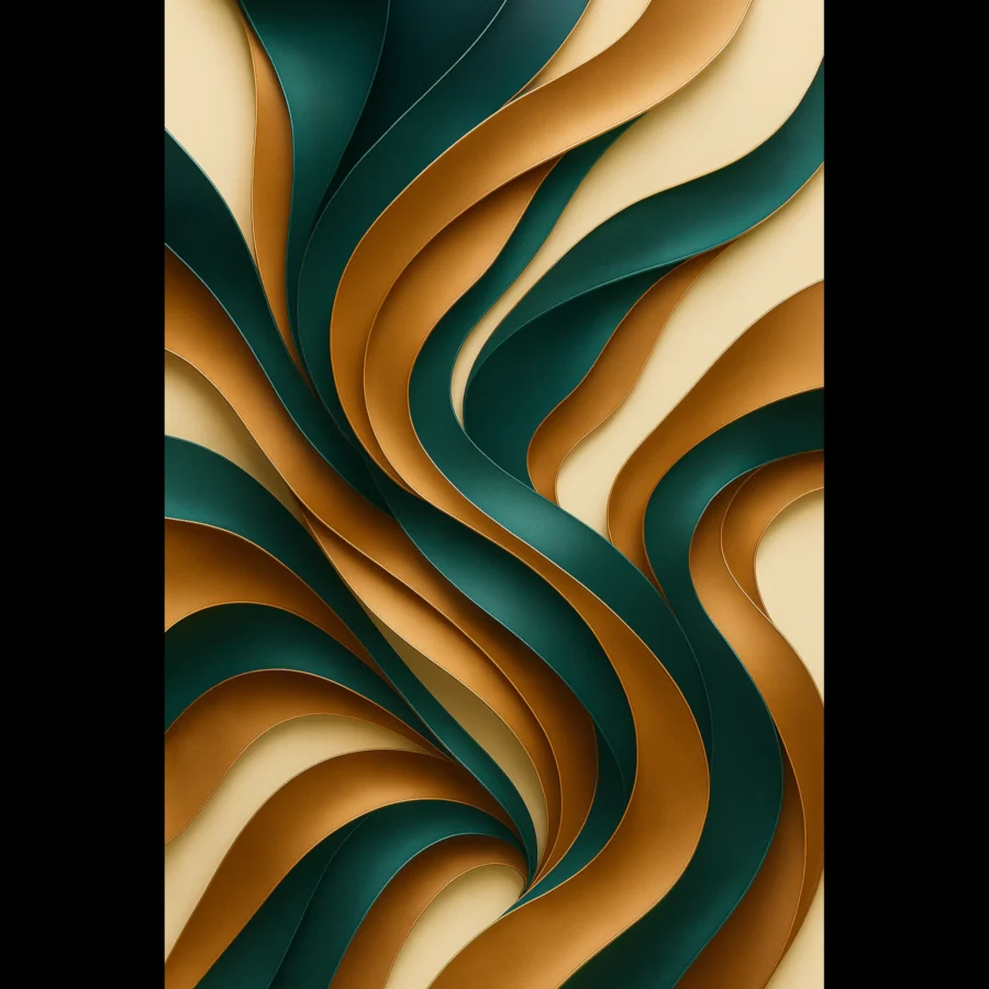 US Giclée Print Poster VERDANT CURRENT. Fine Art Wall Art with Archival Quality. Printed, packaged, and shipped in the US. Exclusive ColorVanta design.