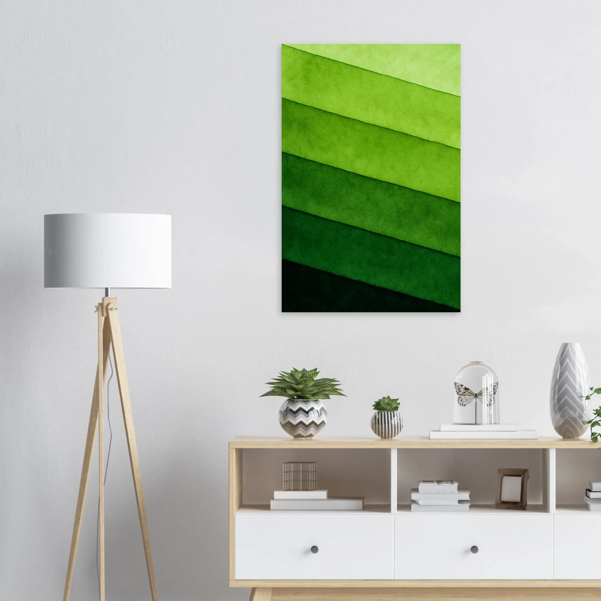 US Giclée Print Poster VERDANT SCALE. Fine Art Wall Art with Archival Quality. Printed, packaged, and shipped in the US. Exclusive ColorVanta design.