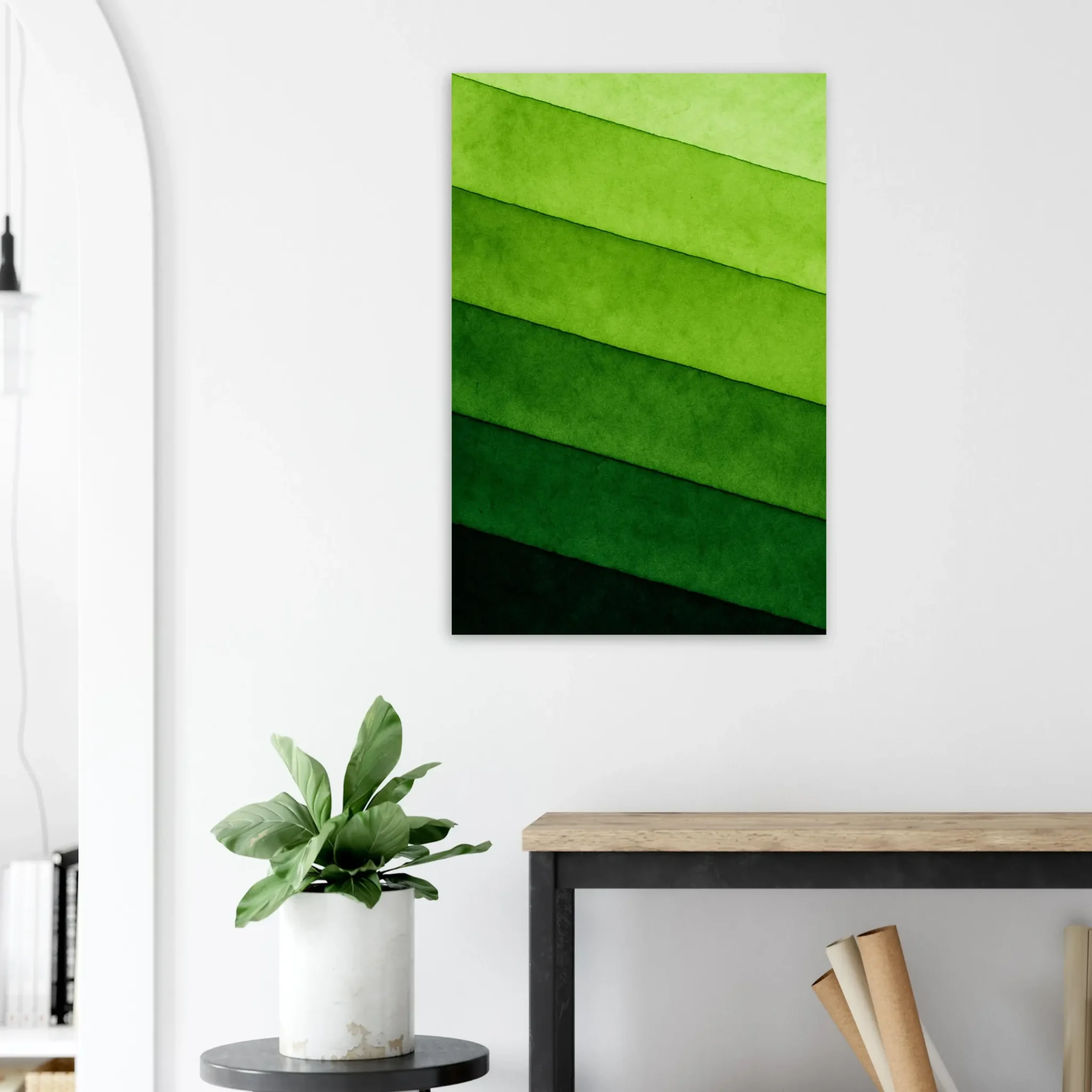 US Giclée Print Poster VERDANT SCALE. Fine Art Wall Art with Archival Quality. Printed, packaged, and shipped in the US. Exclusive ColorVanta design.