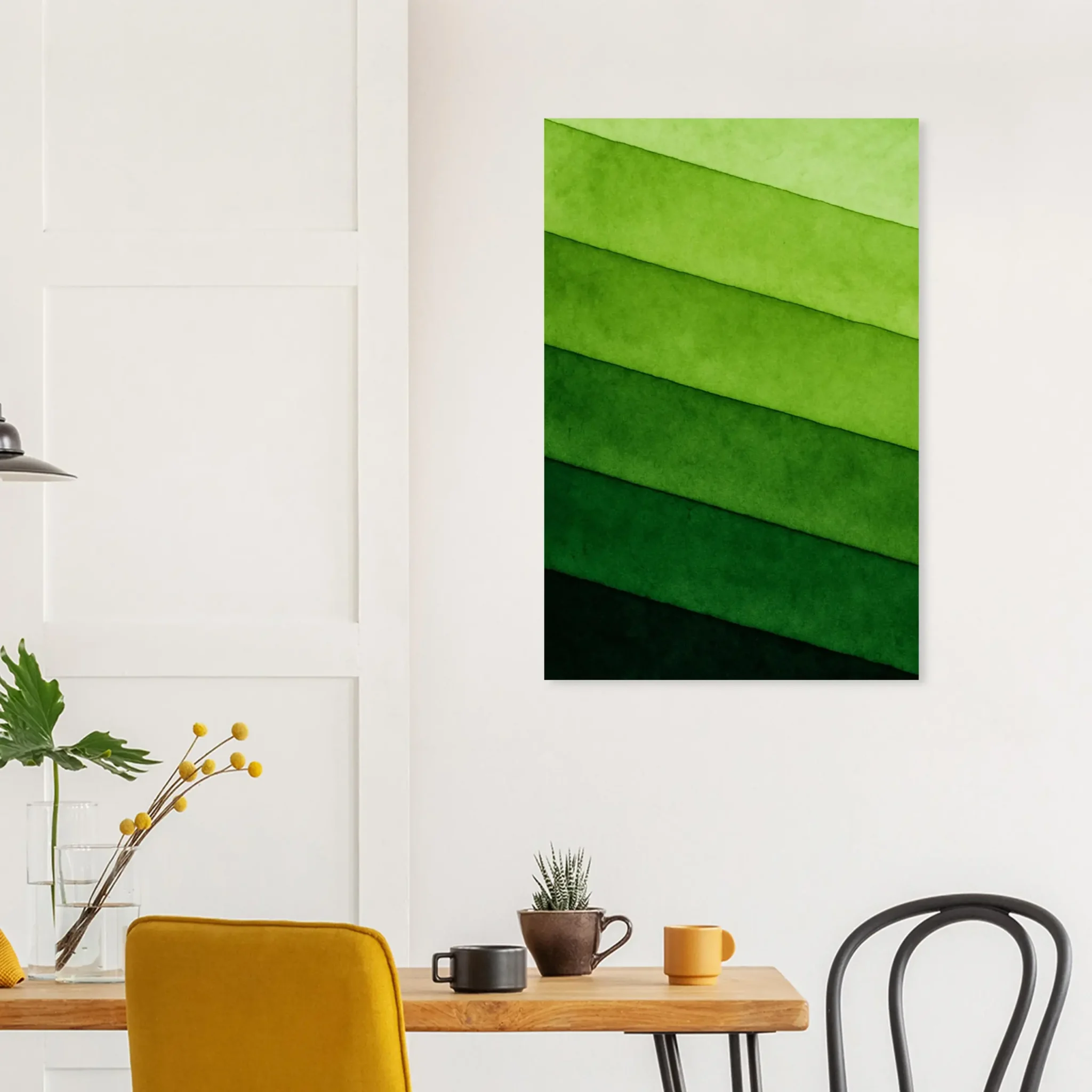US Giclée Print Poster VERDANT SCALE. Fine Art Wall Art with Archival Quality. Printed, packaged, and shipped in the US. Exclusive ColorVanta design.