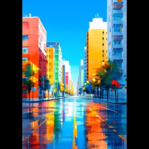 US AFTER THE RAIN US Giclée Print Poster AFTER THE RAIN. Fine Art Wall Art with Archival Quality. Printed, packaged, and shipped in the US. Exclusive ColorVanta design.