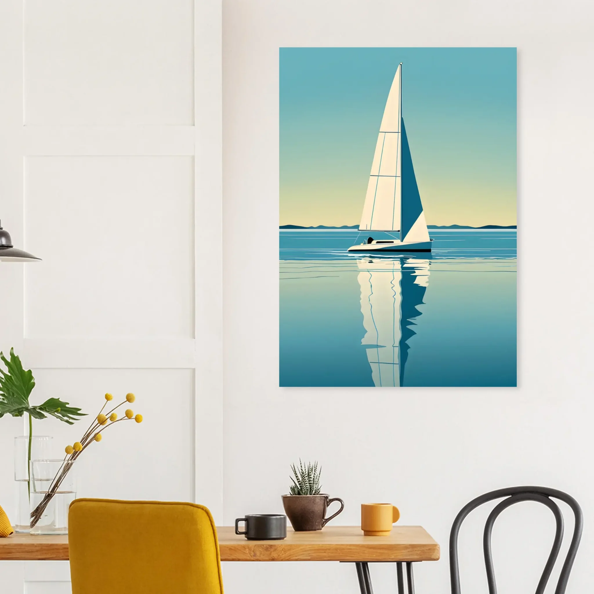 US Giclée Print Poster BLUE STILLNESS 01. Fine Art Wall Art with Archival Quality. Printed, packaged, and shipped within North America. Exclusive ColorVanta design.