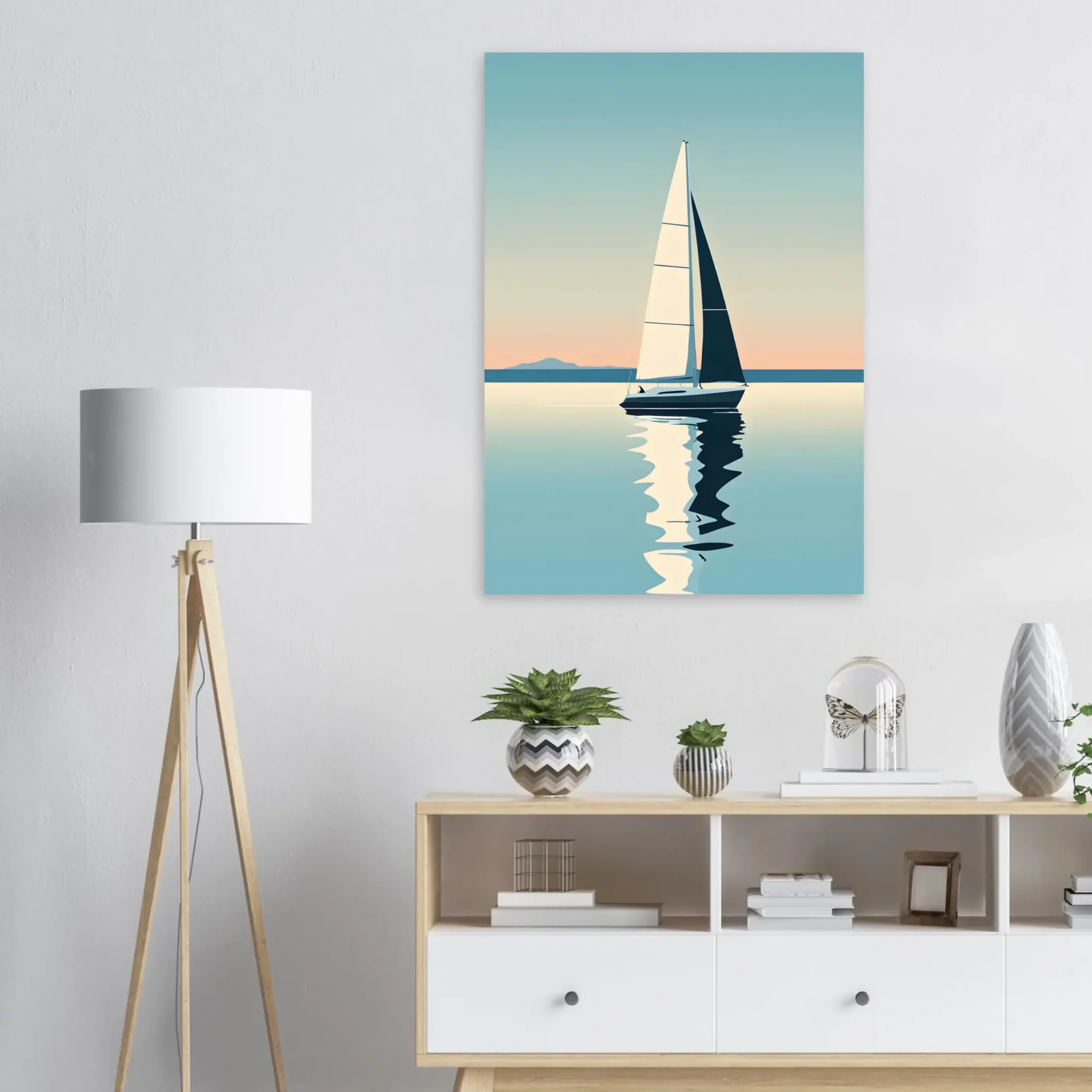 US Giclée Print Poster BLUE STILLNESS 03. Fine Art Wall Art with Archival Quality. Printed, packaged, and shipped within North America. ColorVanta exclusive.