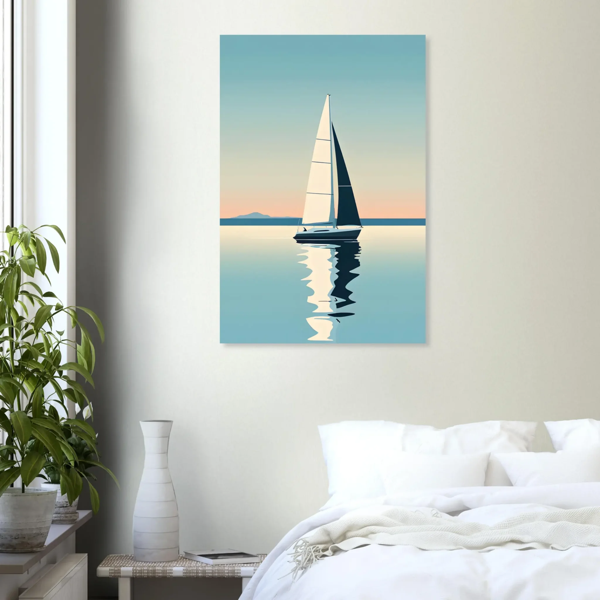 US Giclée Print Poster BLUE STILLNESS 03. Fine Art Wall Art with Archival Quality. Printed, packaged, and shipped within North America. ColorVanta exclusive.
