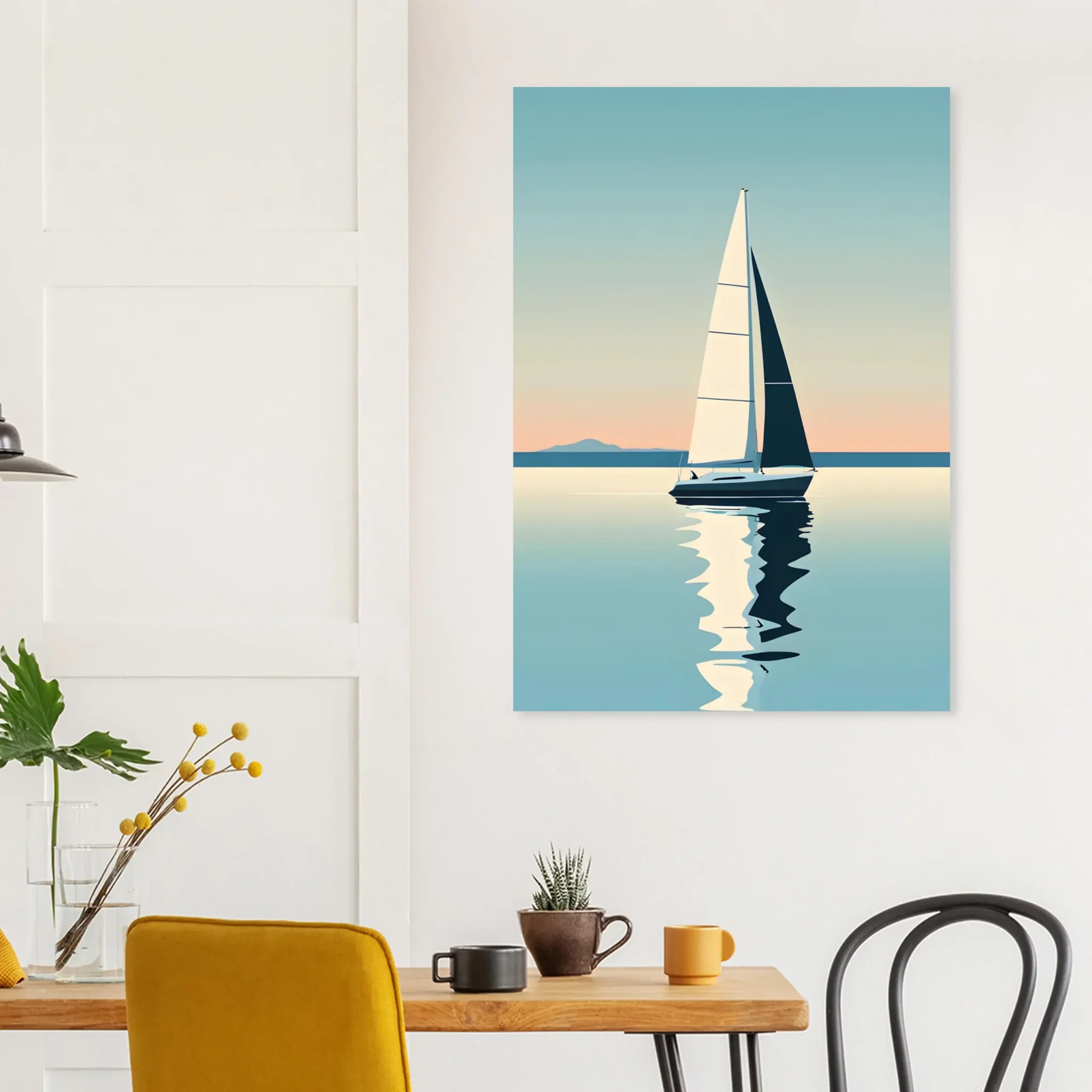 US Giclée Print Poster BLUE STILLNESS 03. Fine Art Wall Art with Archival Quality. Printed, packaged, and shipped within North America. Exclusive ColorVanta design.