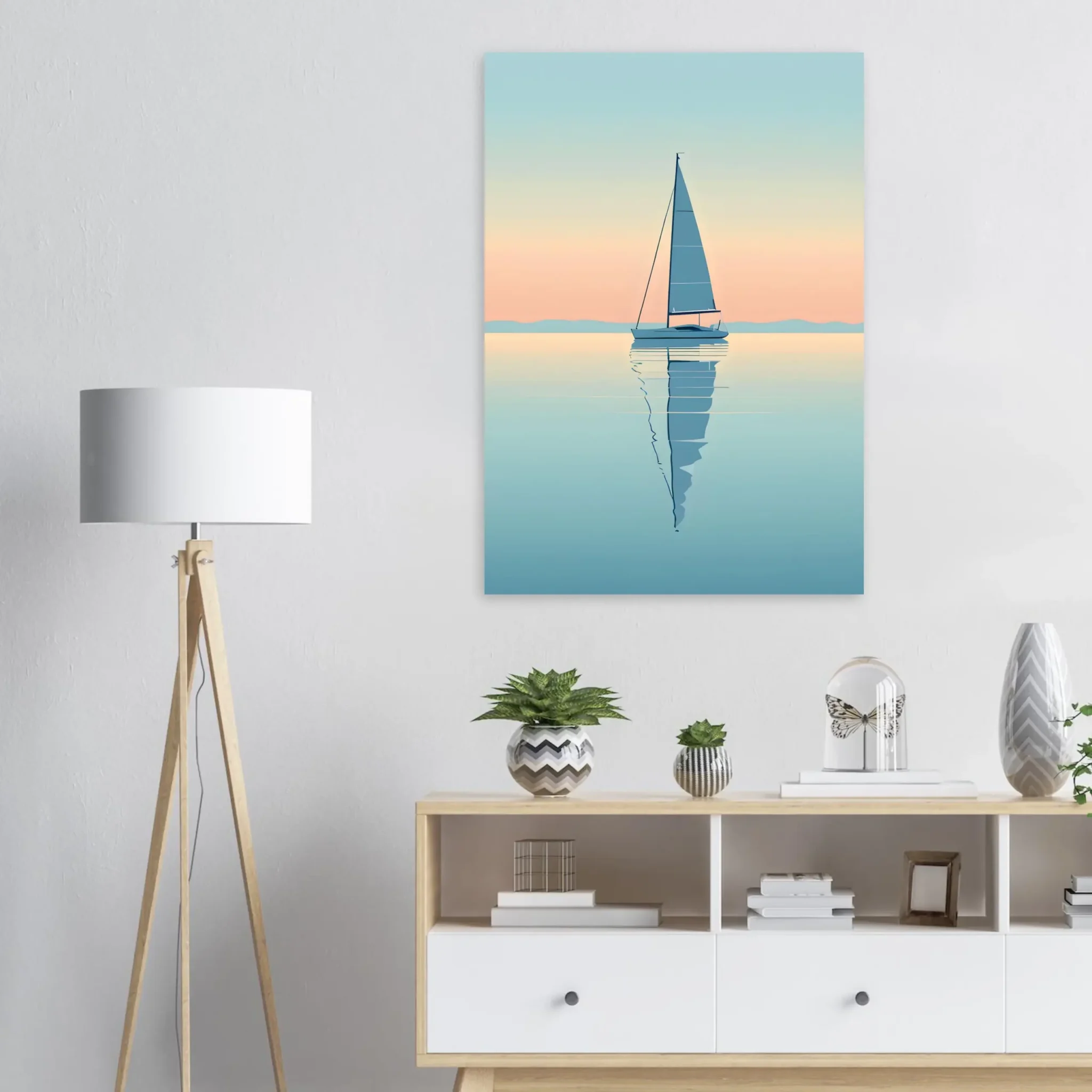 US Giclée Print Poster BLUE STILLNESS 04. Fine Art Wall Art with Archival Quality. Printed, packaged, and shipped within North America. ColorVanta exclusive.