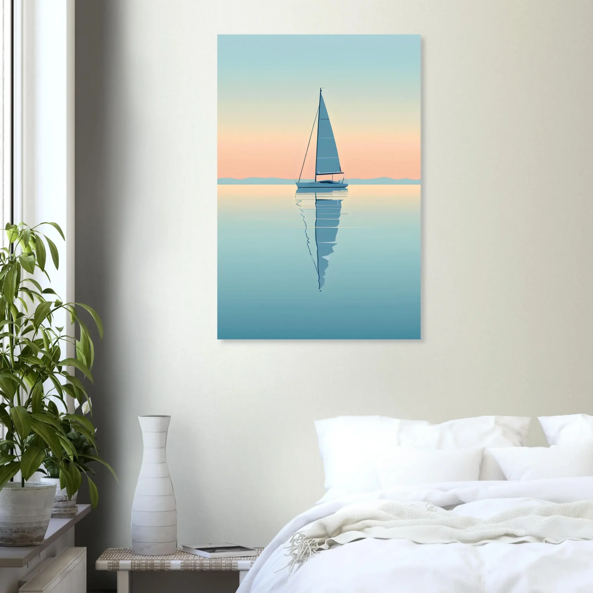 US Giclée Print Poster BLUE STILLNESS 04. Fine Art Wall Art with Archival Quality. Printed, packaged, and shipped within North America. ColorVanta exclusive.