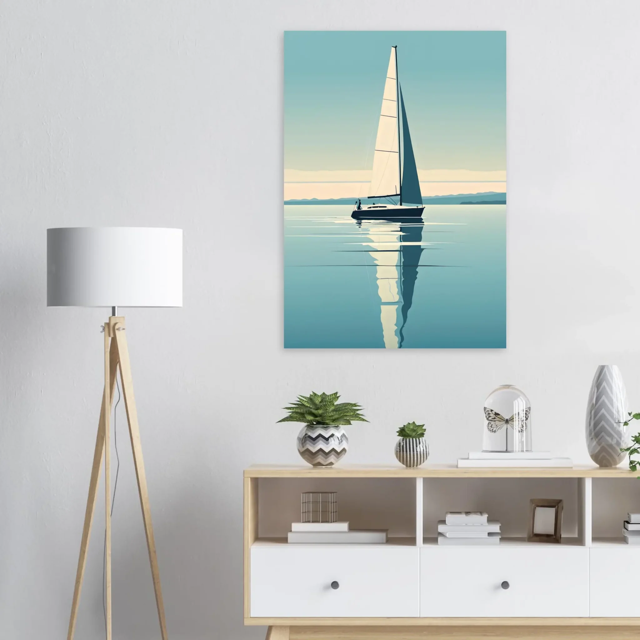 US Giclée Print Poster BLUE STILLNESS 05. Fine Art Wall Art with Archival Quality. Printed, packaged, and shipped within North America. ColorVanta exclusive.