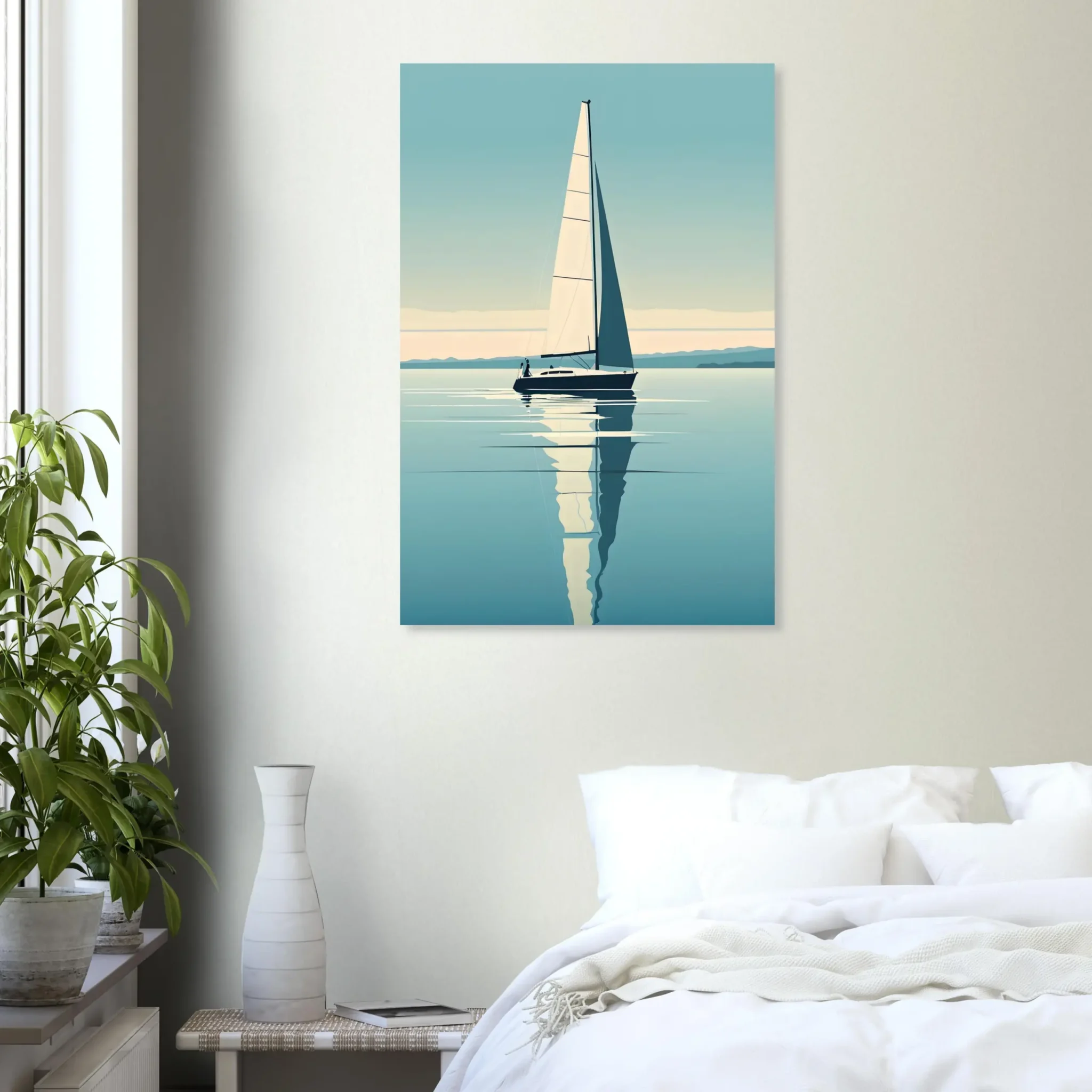 US Giclée Print Poster BLUE STILLNESS 05. Fine Art Wall Art with Archival Quality. Printed, packaged, and shipped within North America. ColorVanta exclusive.