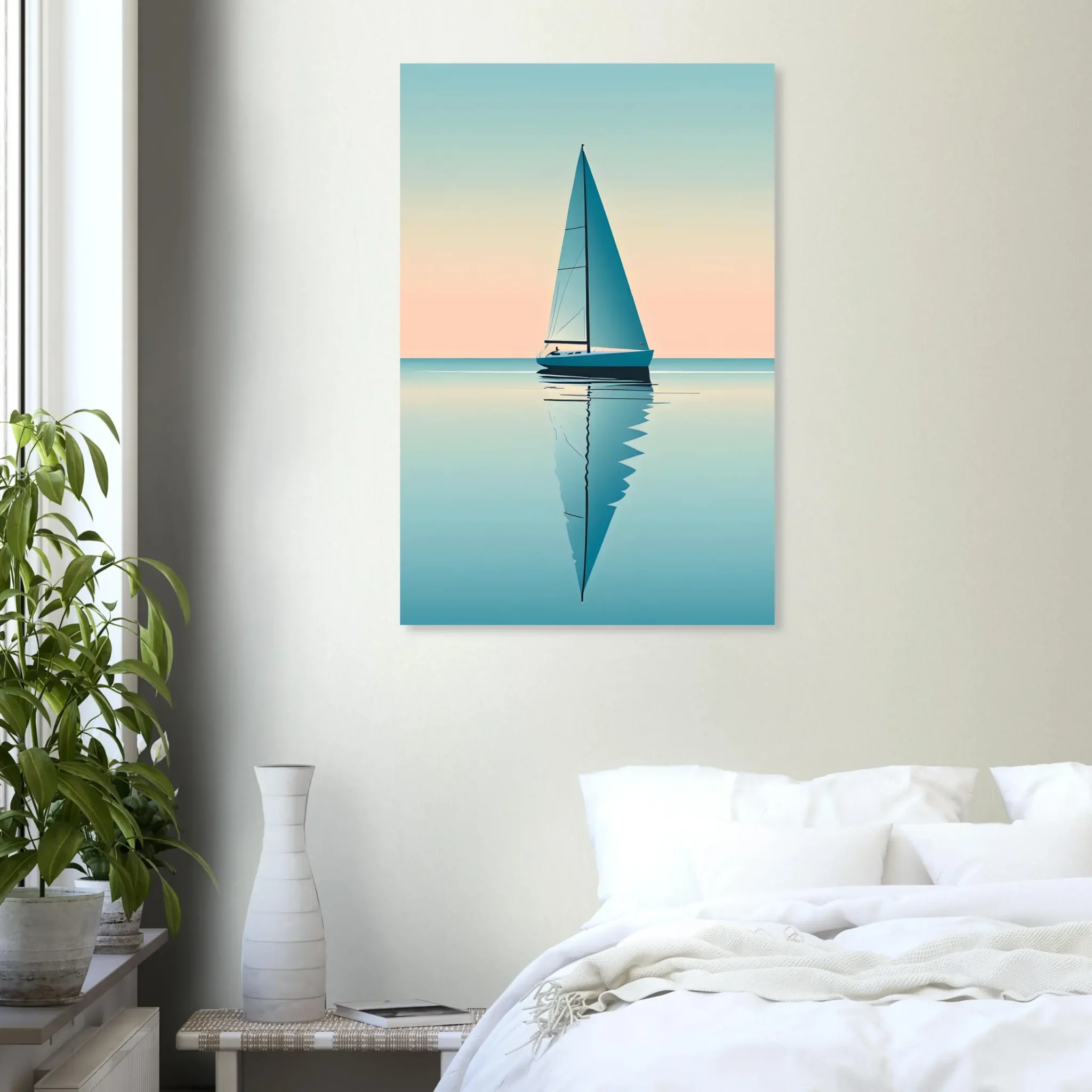 US Giclée Print Poster BLUE STILLNESS 06. Fine Art Wall Art with Archival Quality. Printed, packaged, and shipped within North America. ColorVanta exclusive.